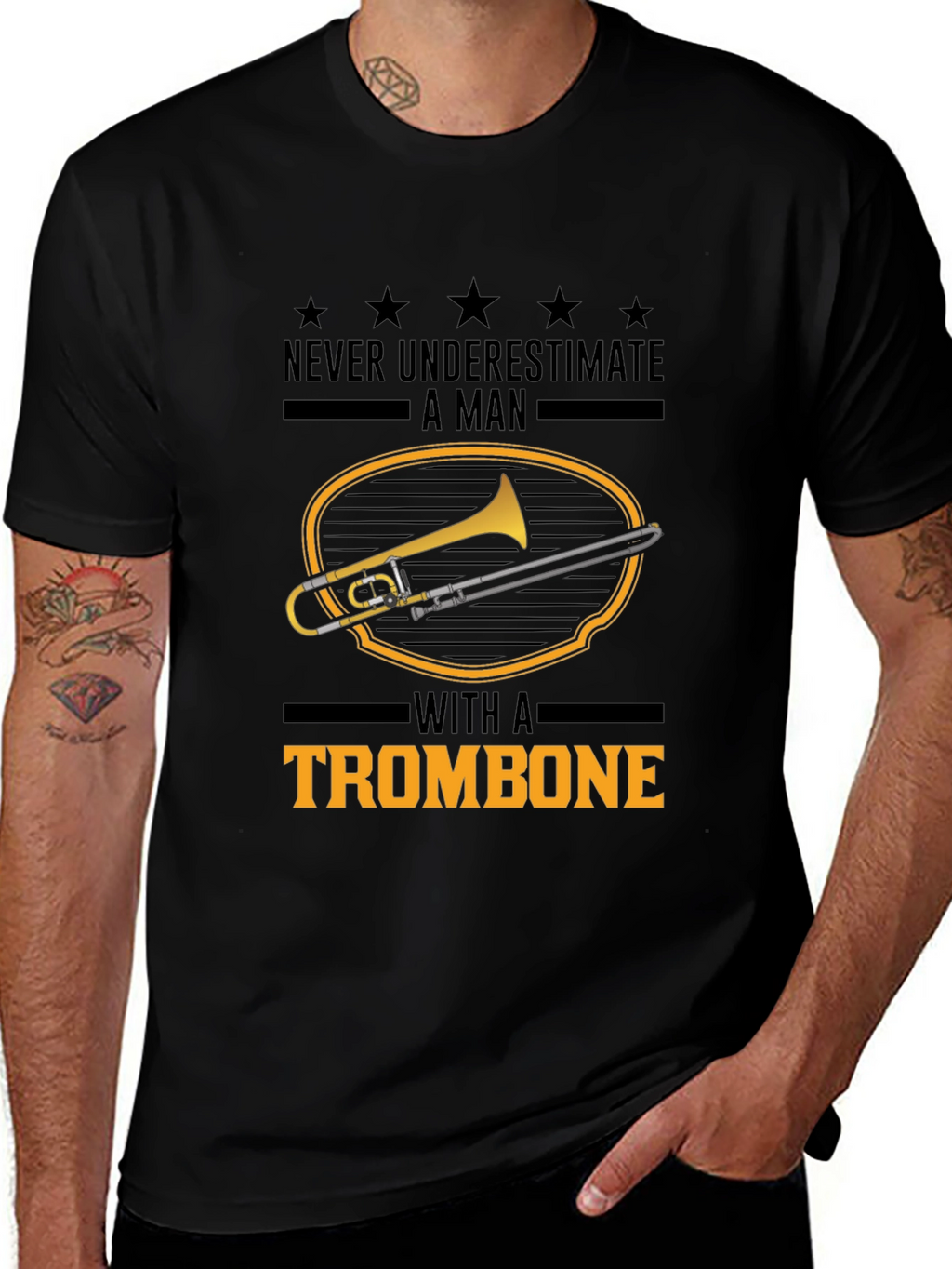Trombone Player T-Shirt: Never Underestimate