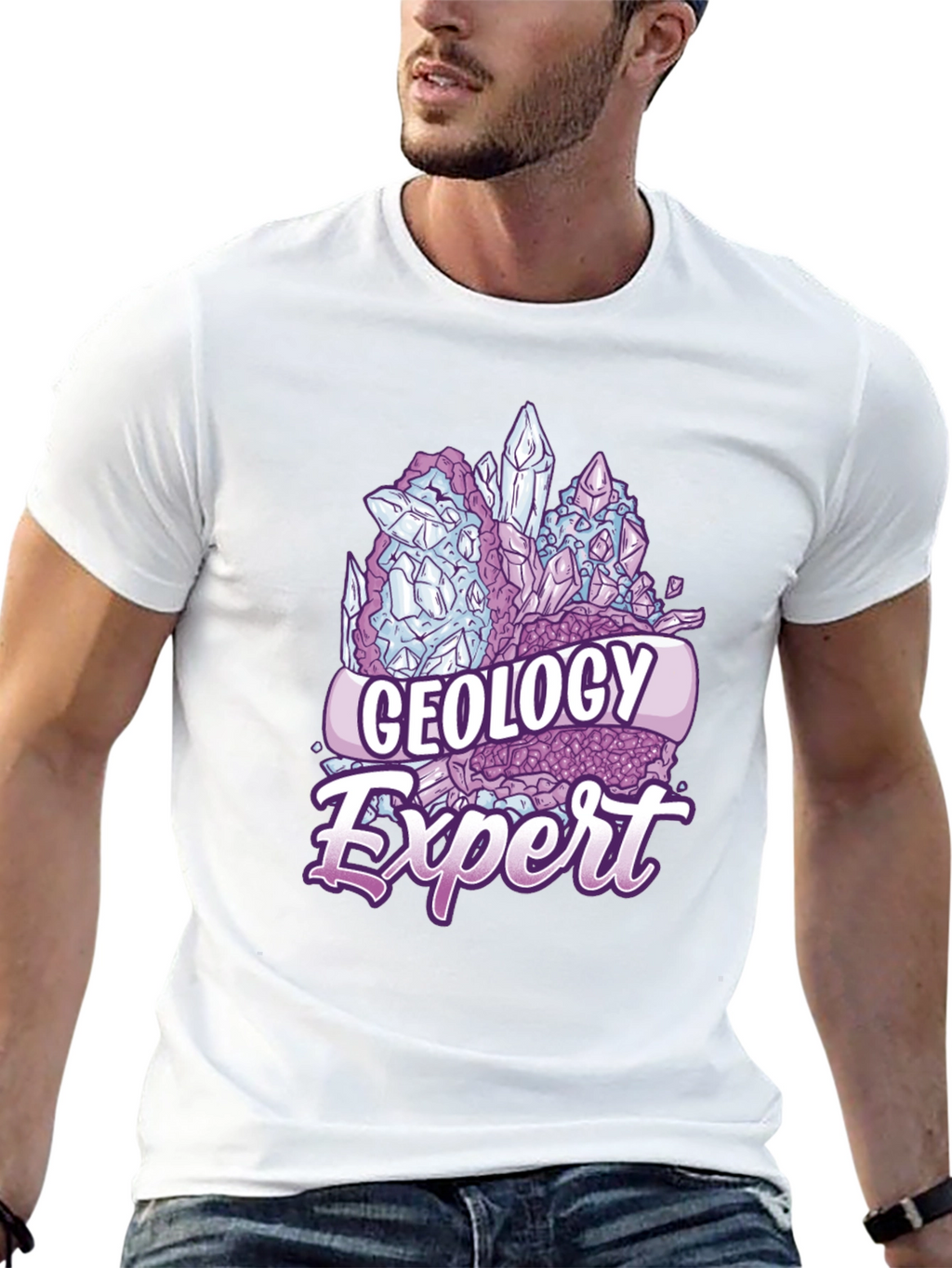 Geology Expert T-Shirt - Crystal Design