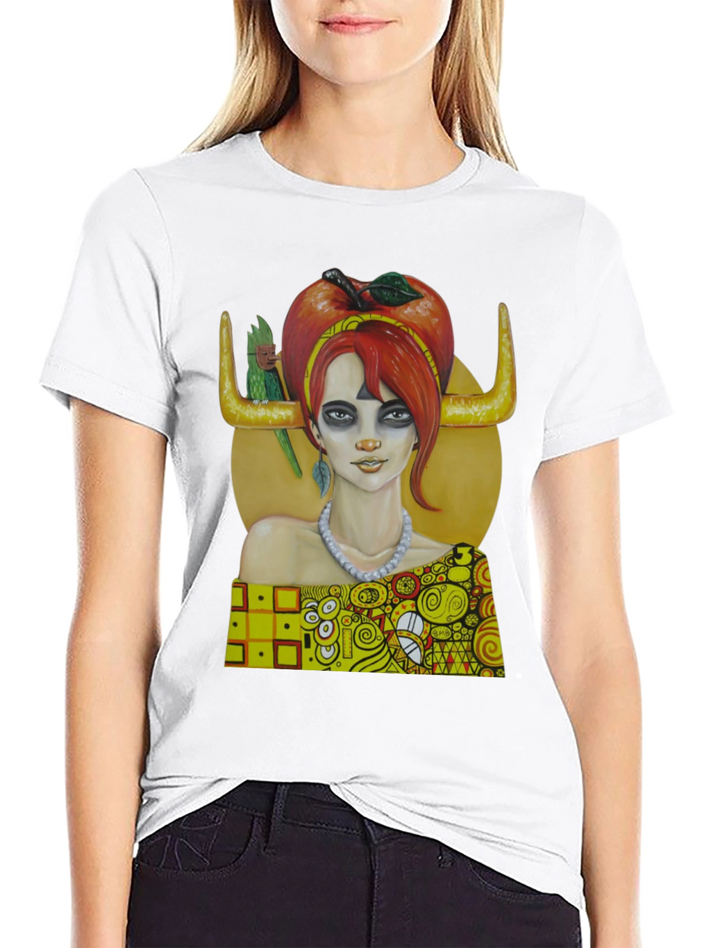 Klimt-Inspired Art Tee - Unique Graphic Print