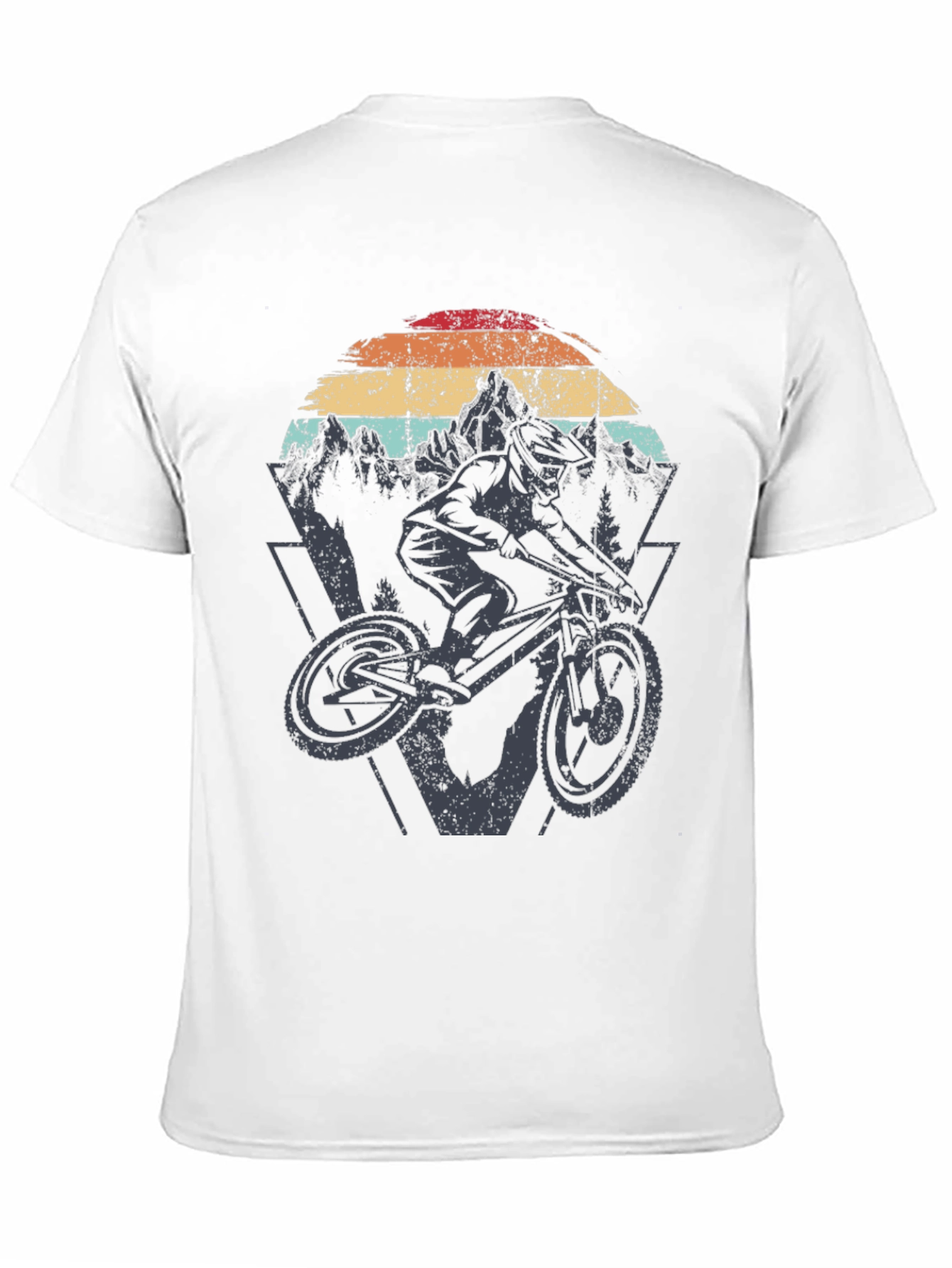 Mountain Biker Graphic Tee - Vintage Style