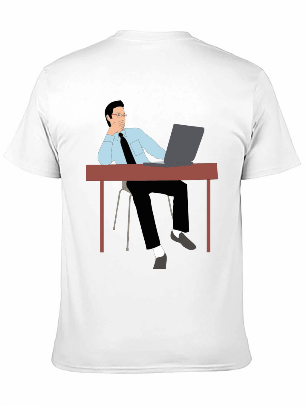 Thinking Man T-Shirt - Office Style