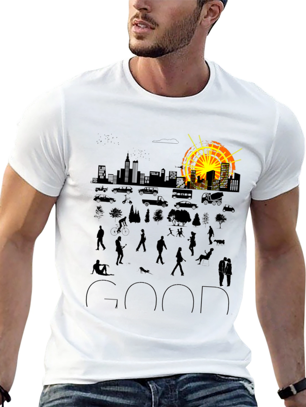 Urban Silhouette Graphic Tee