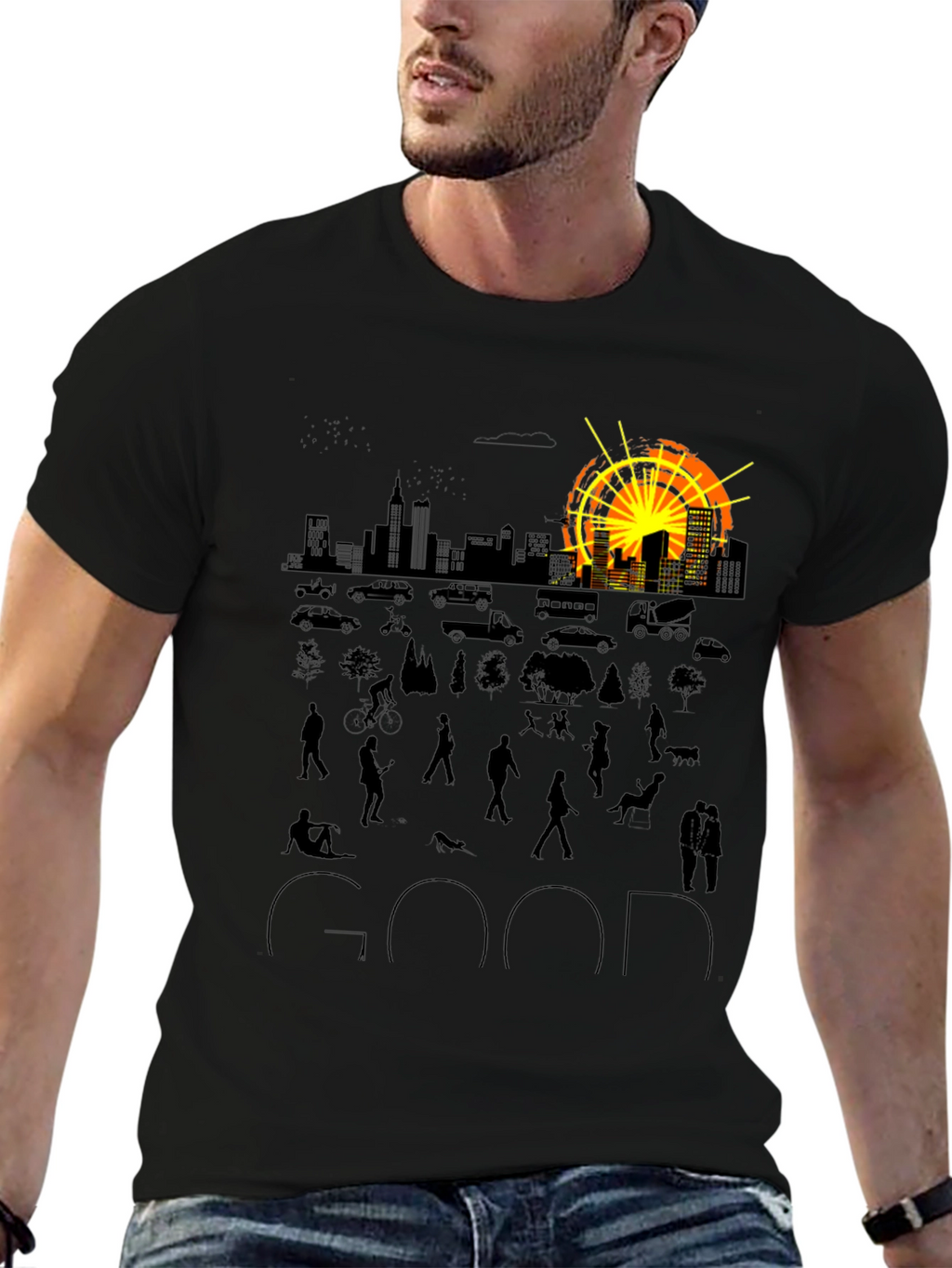 Urban Silhouette Graphic Tee