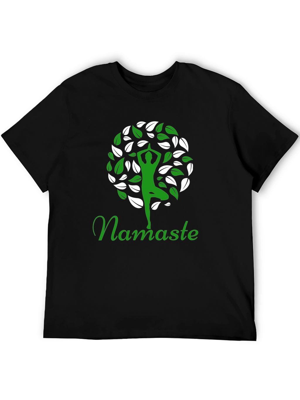 Namaste Yoga Tree Graphic T-Shirt