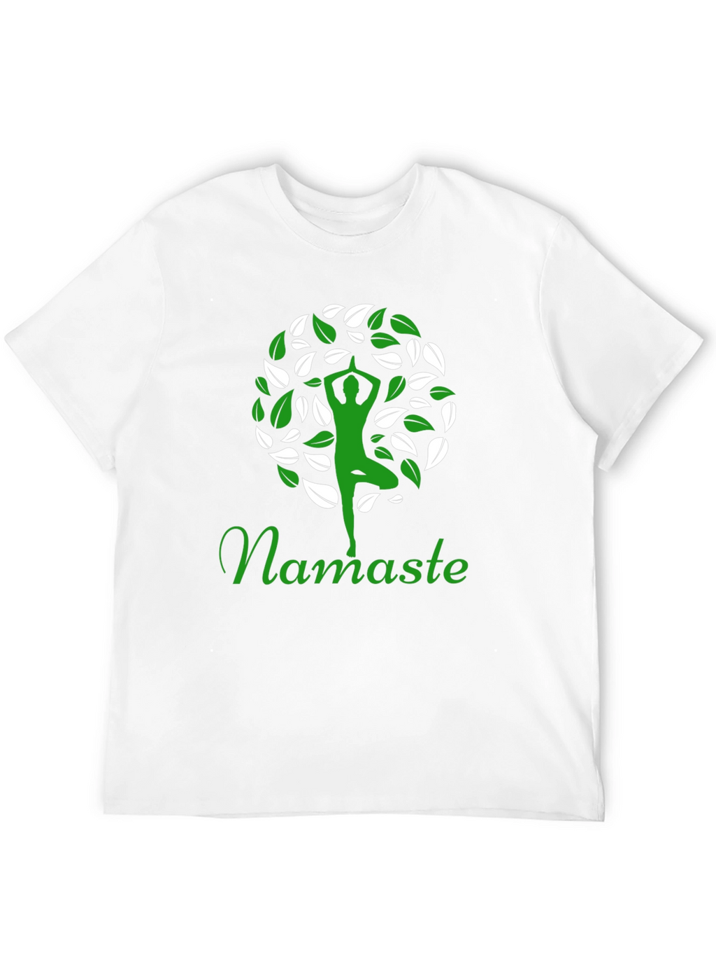 Namaste Yoga Tree Graphic T-Shirt