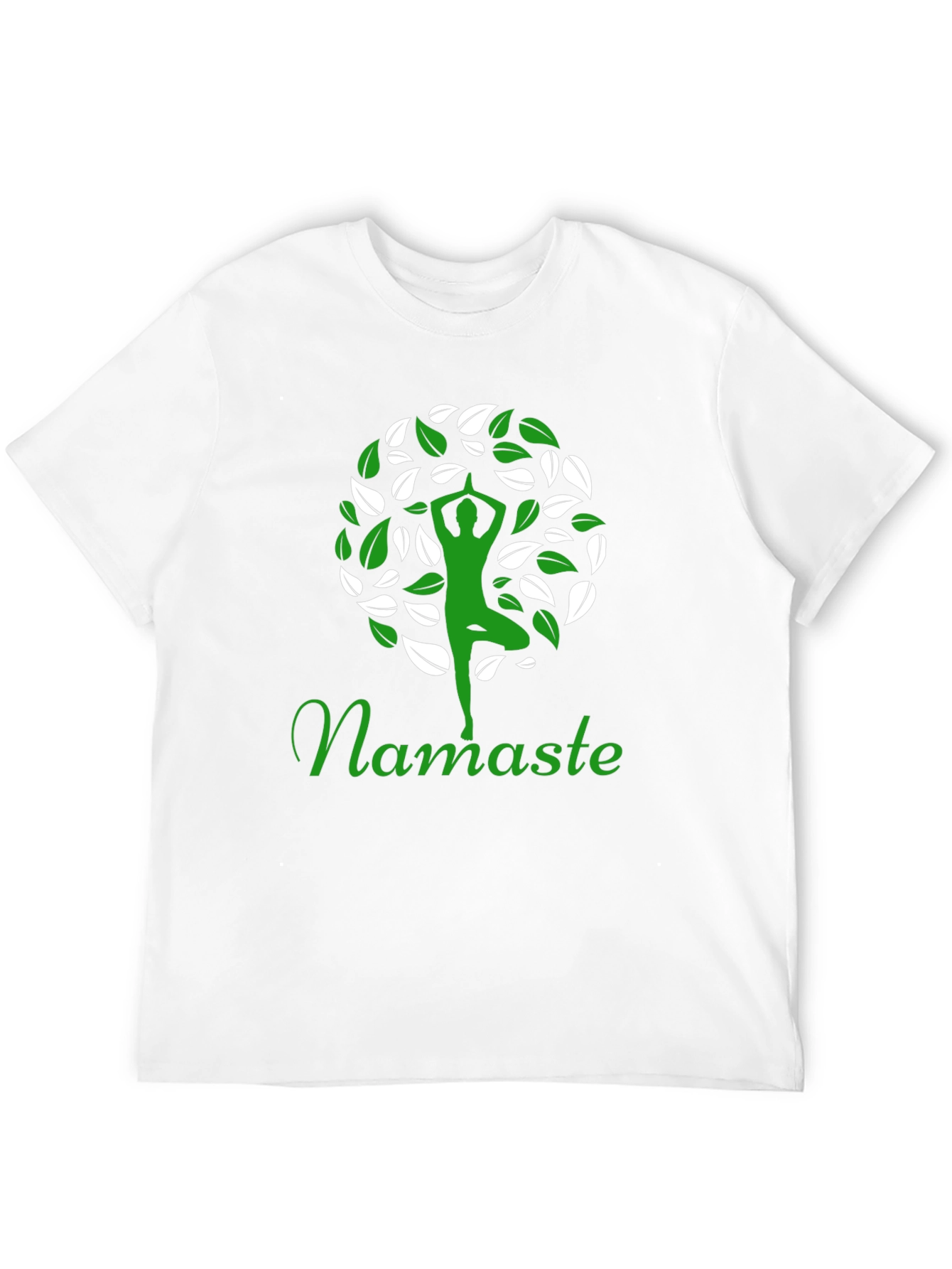 Namaste Yoga Tree Graphic T-Shirt
