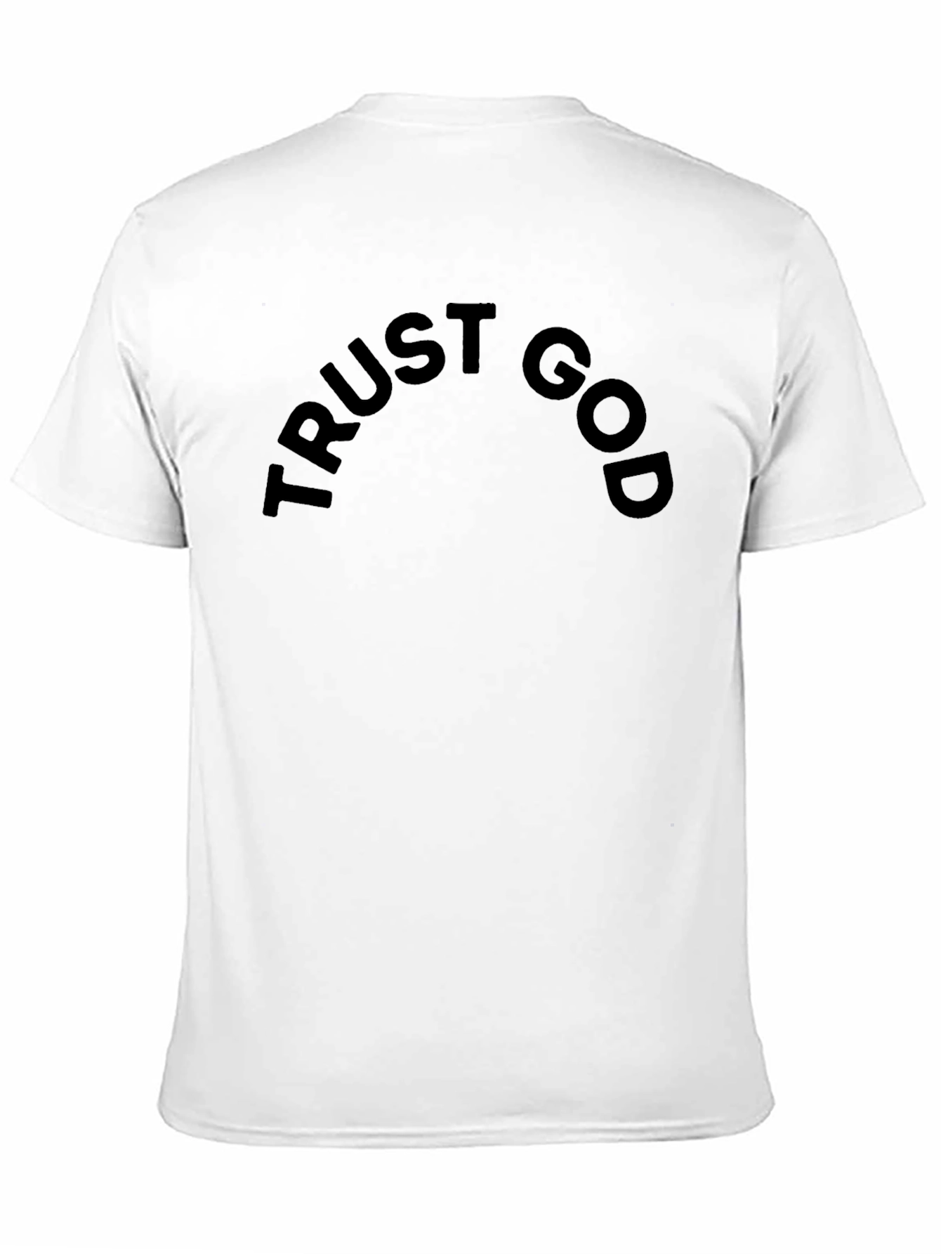 Trust God Black T-Shirt - Stylish Faith Apparel