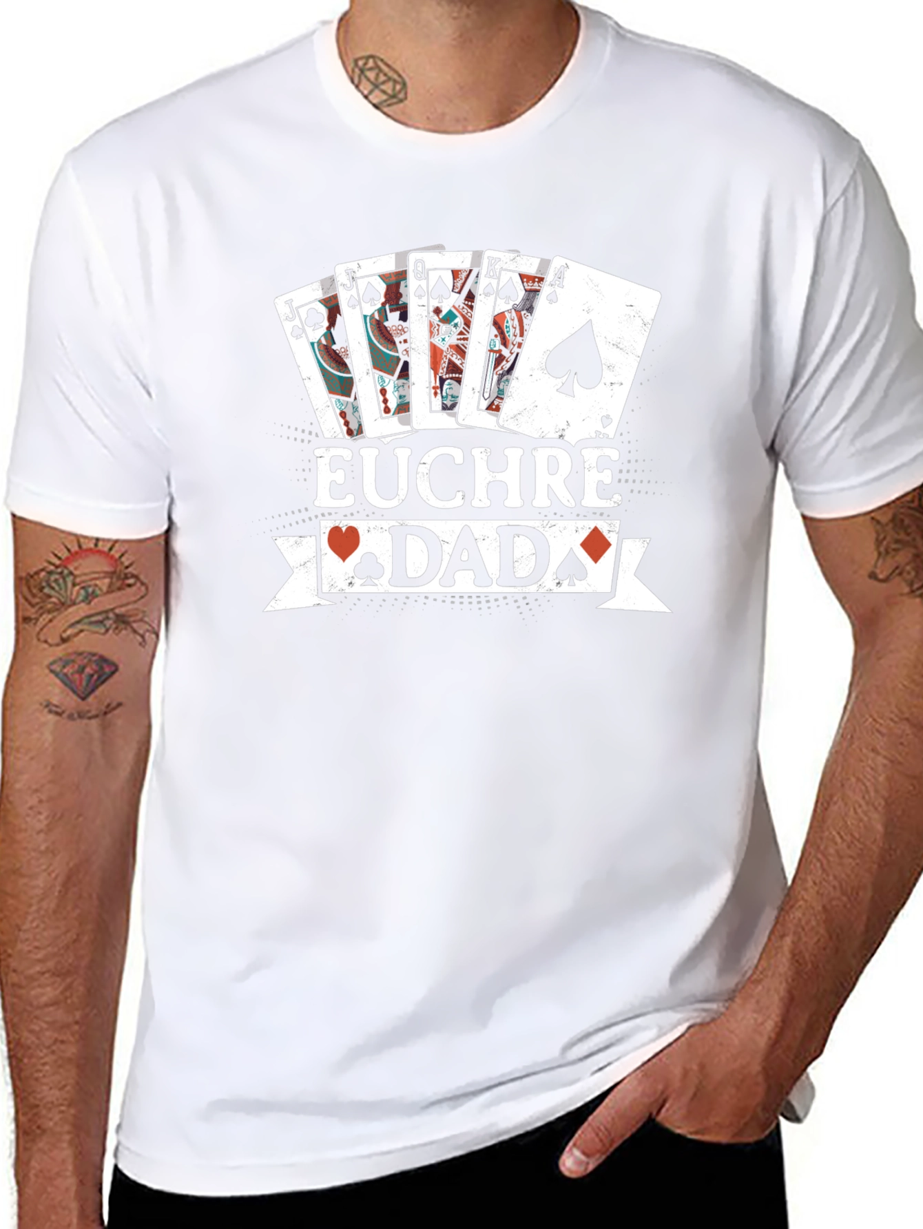 Euchre Dad T-Shirt - Card Game Tee