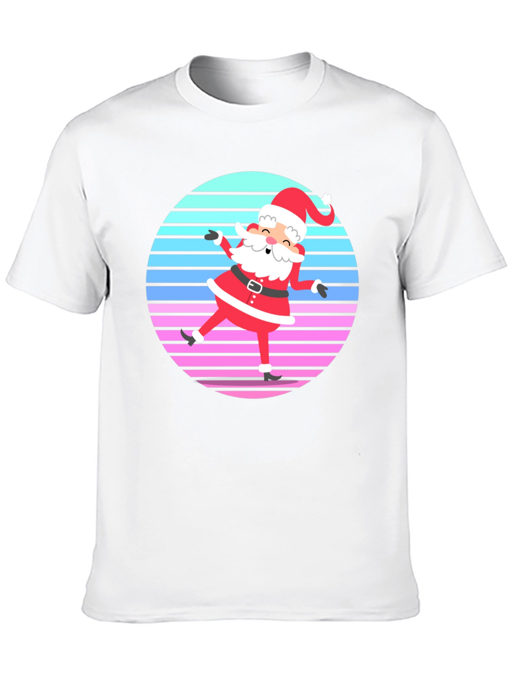 Retro Santa Graphic Tee - Holiday Cheer!