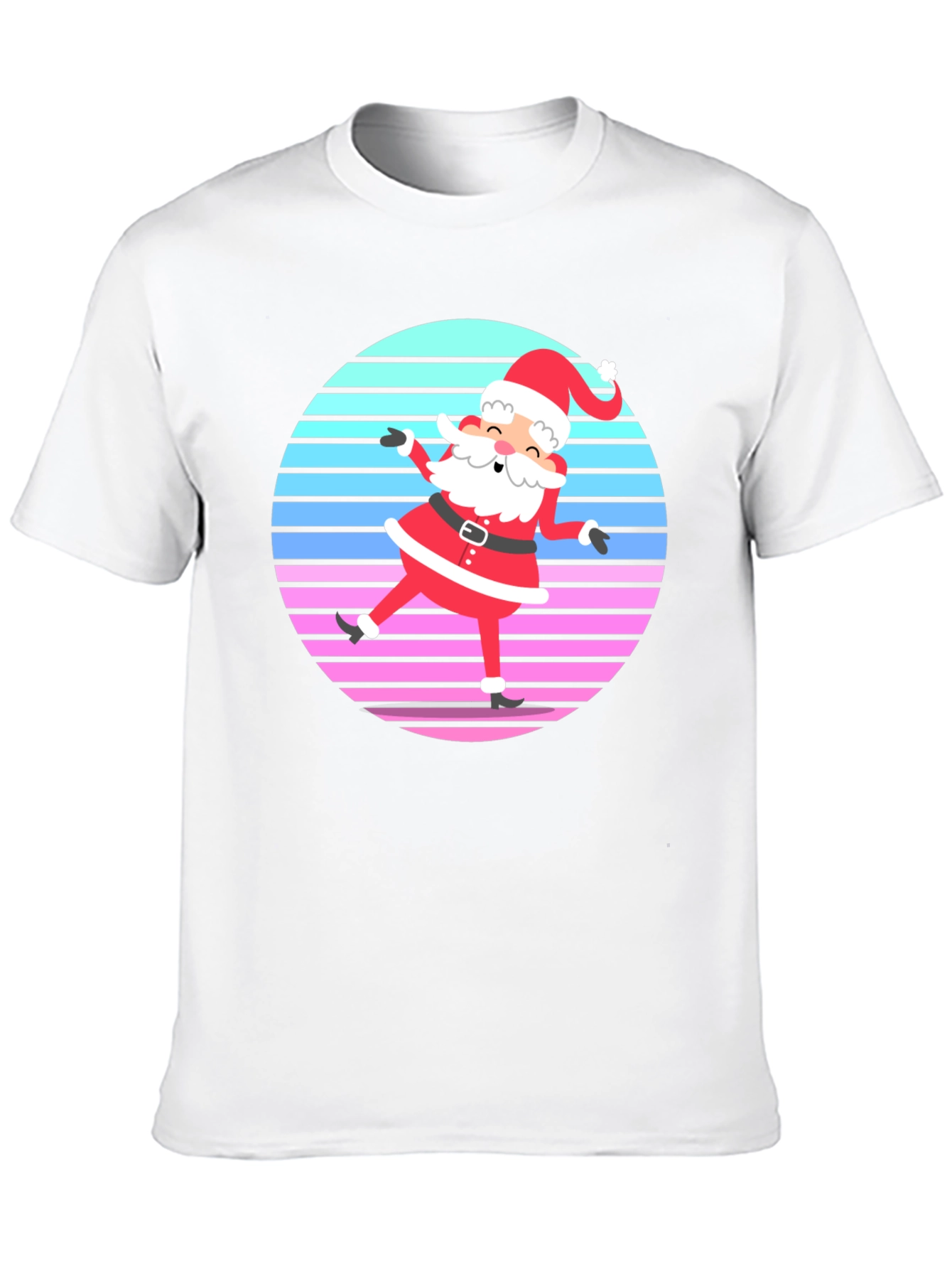 Retro Santa Graphic Tee - Holiday Cheer!