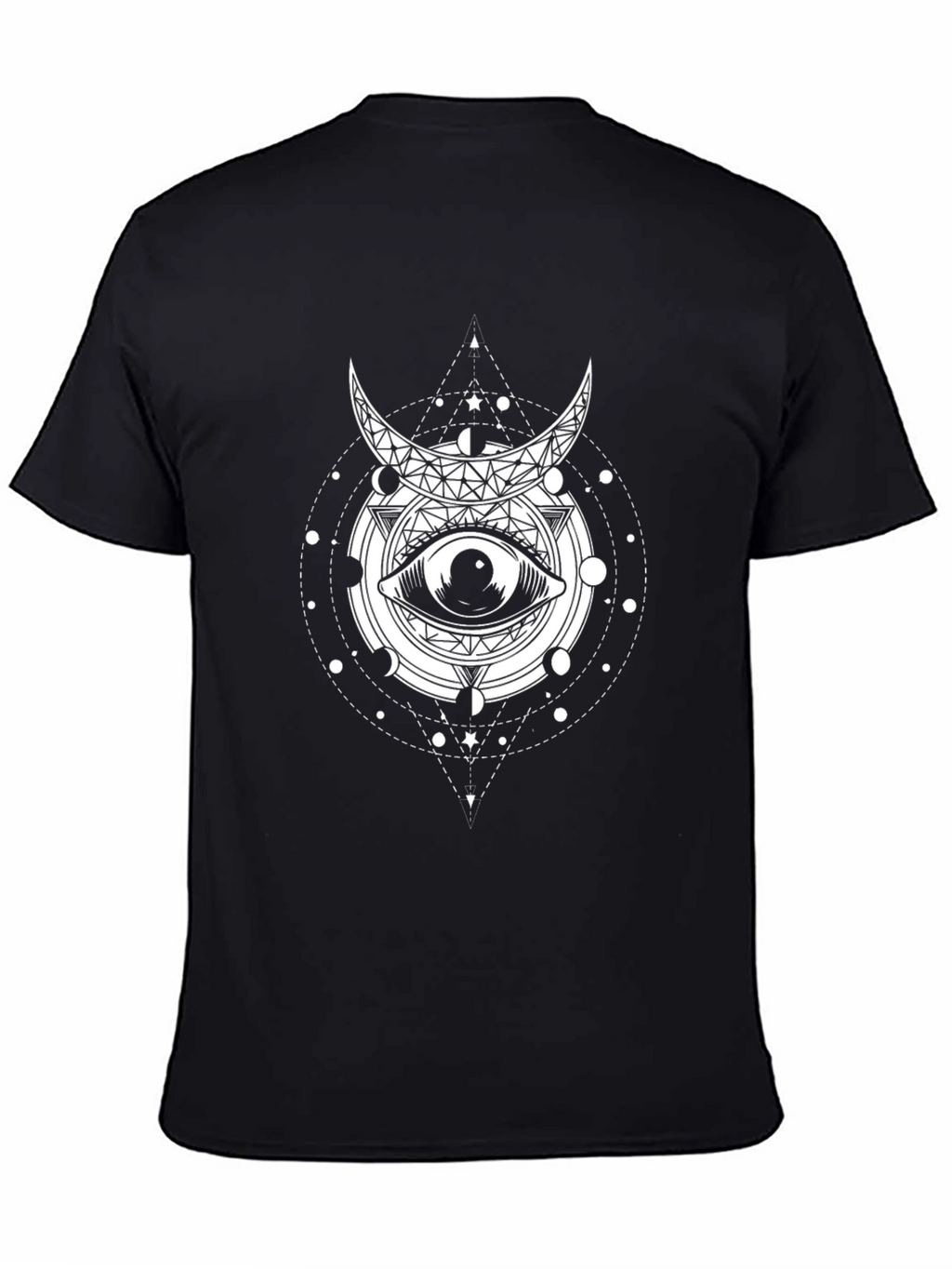 Mystic Eye Graphic Tee - Black Cotton T-Shirt