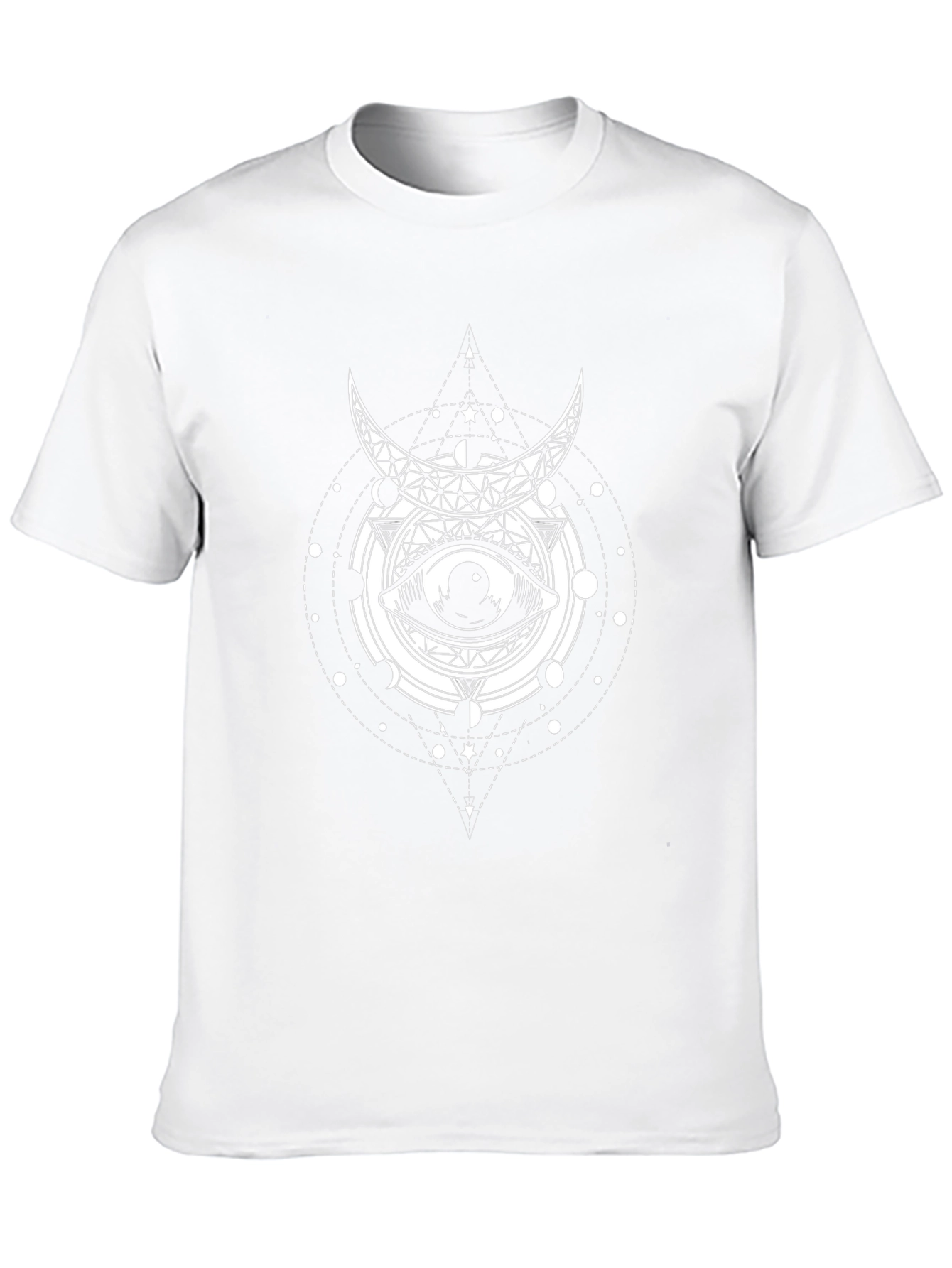 Mystic Eye Graphic Tee - Black Cotton T-Shirt