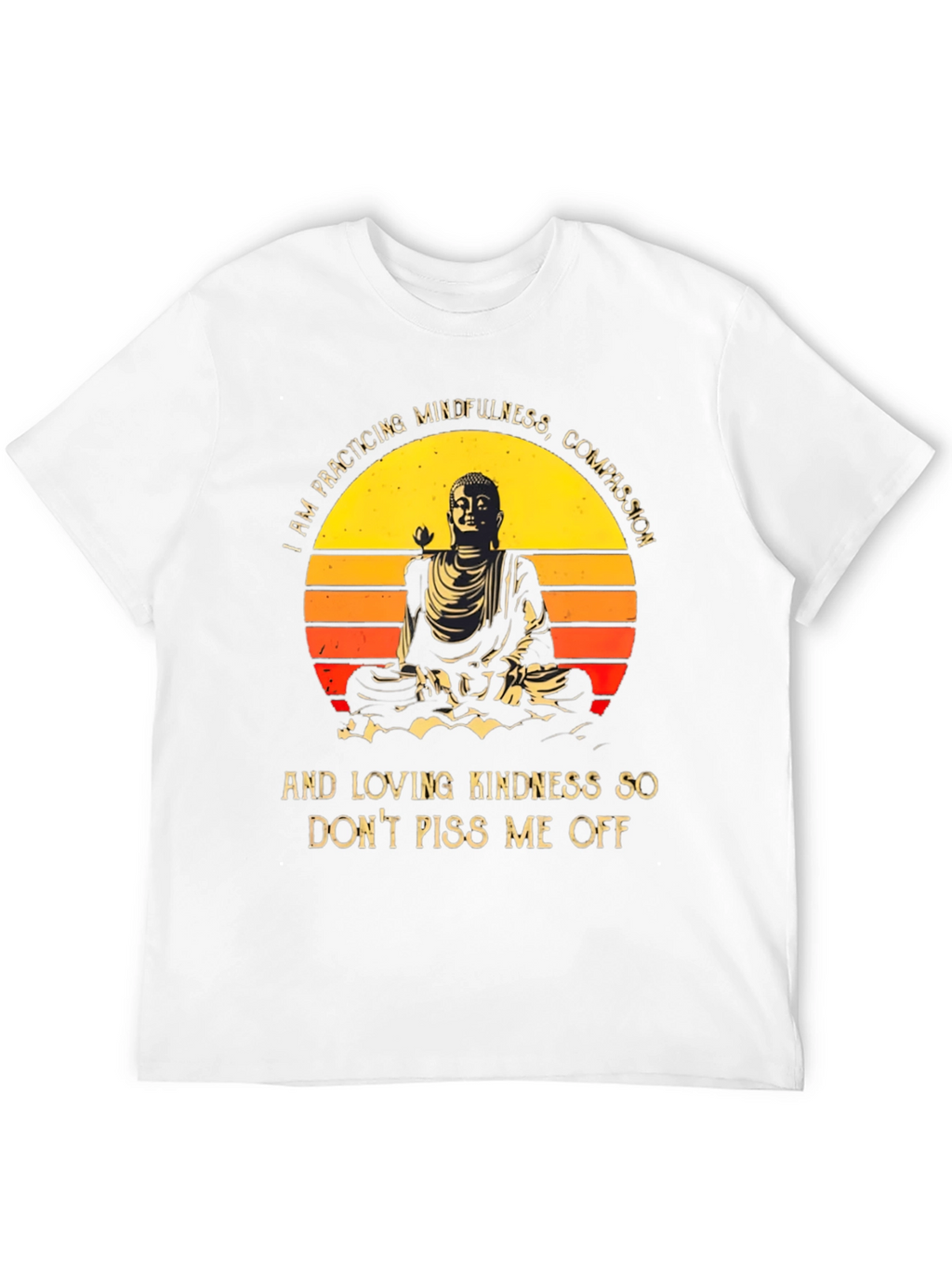 Mindfulness Buddha Graphic T-Shirt