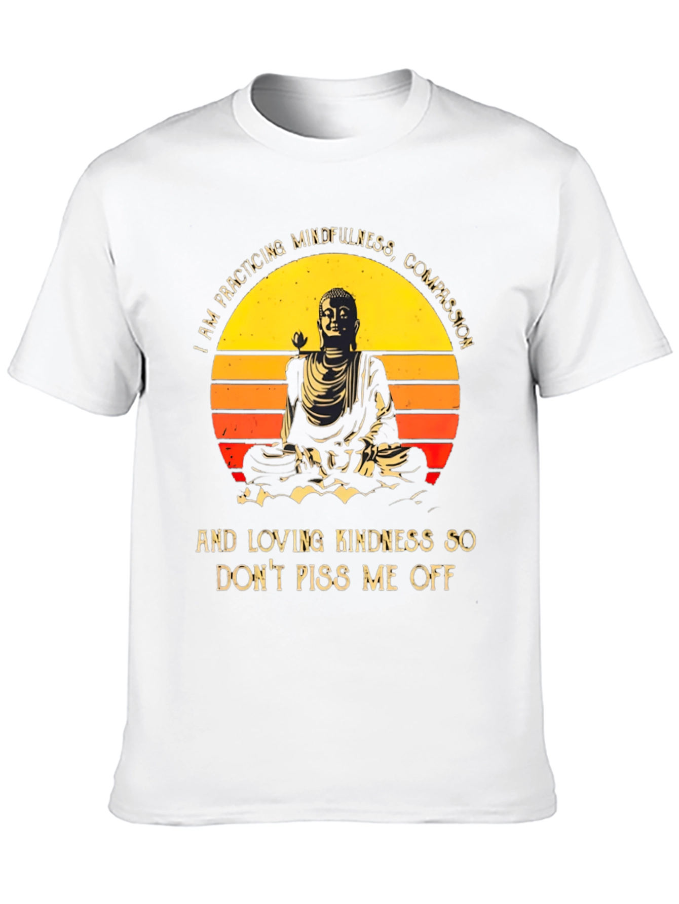 Mindfulness Buddha Graphic T-Shirt