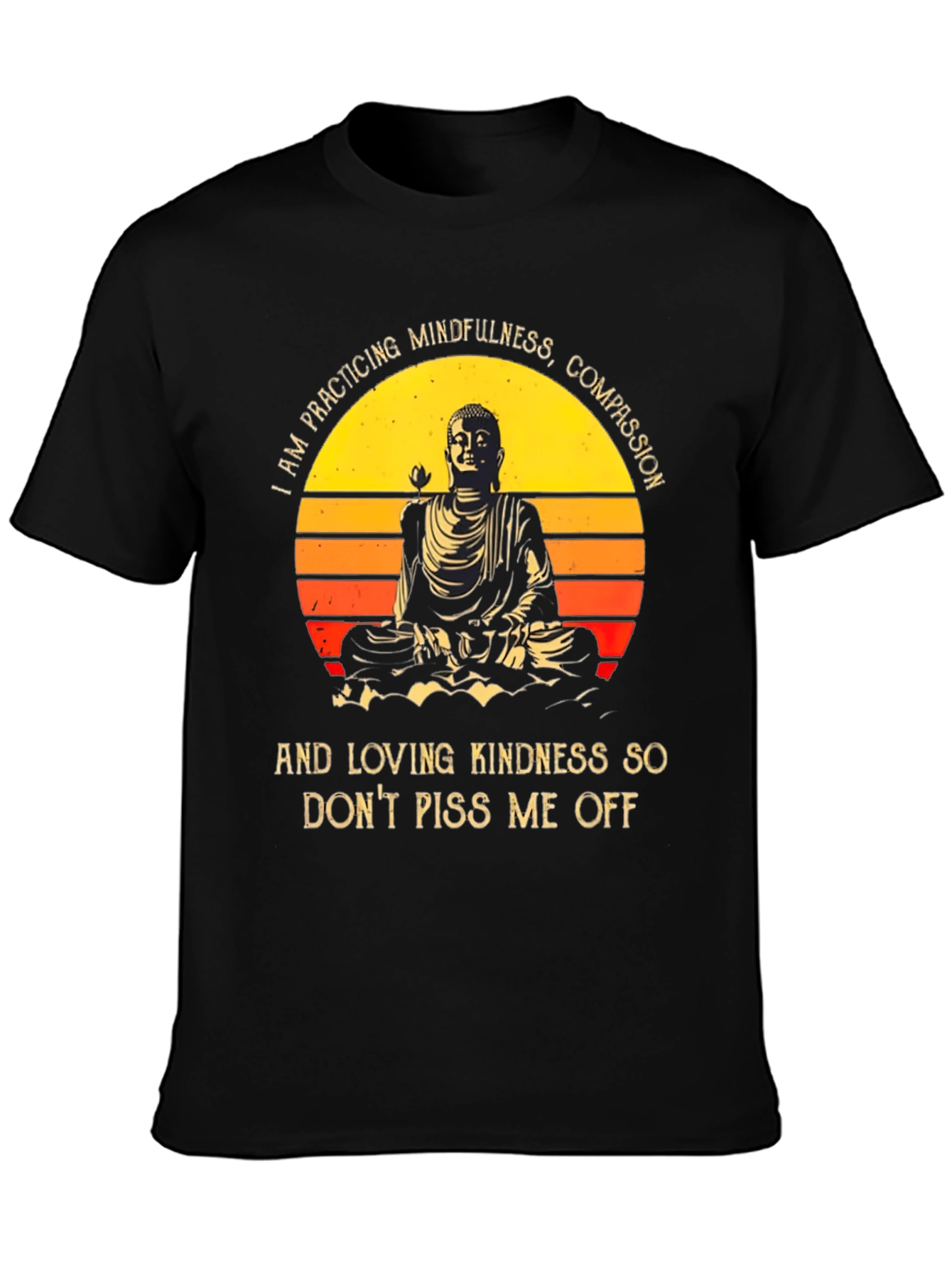 Mindfulness Buddha Graphic T-Shirt