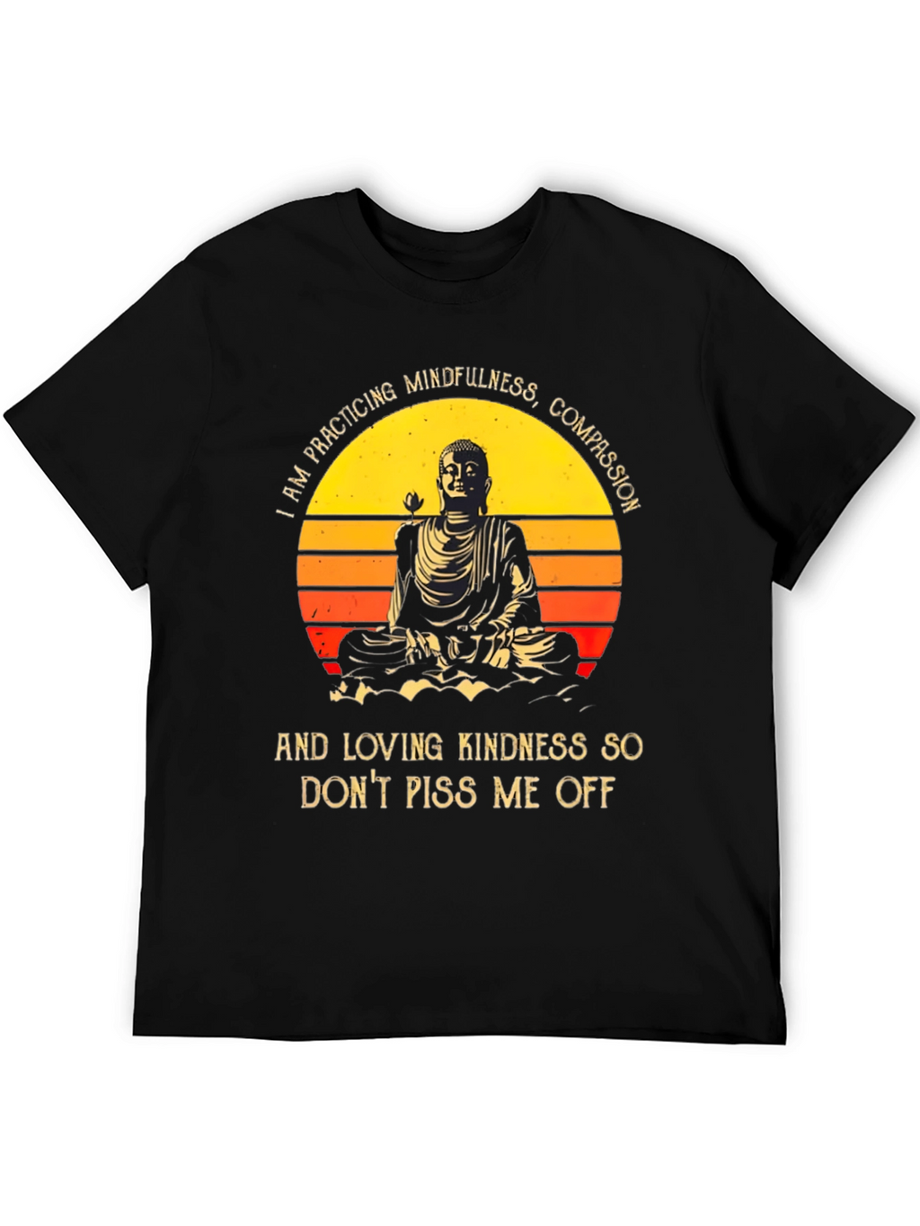 Mindfulness Buddha Graphic T-Shirt