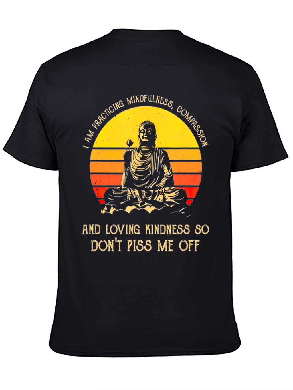 Mindfulness Buddha Graphic T-Shirt