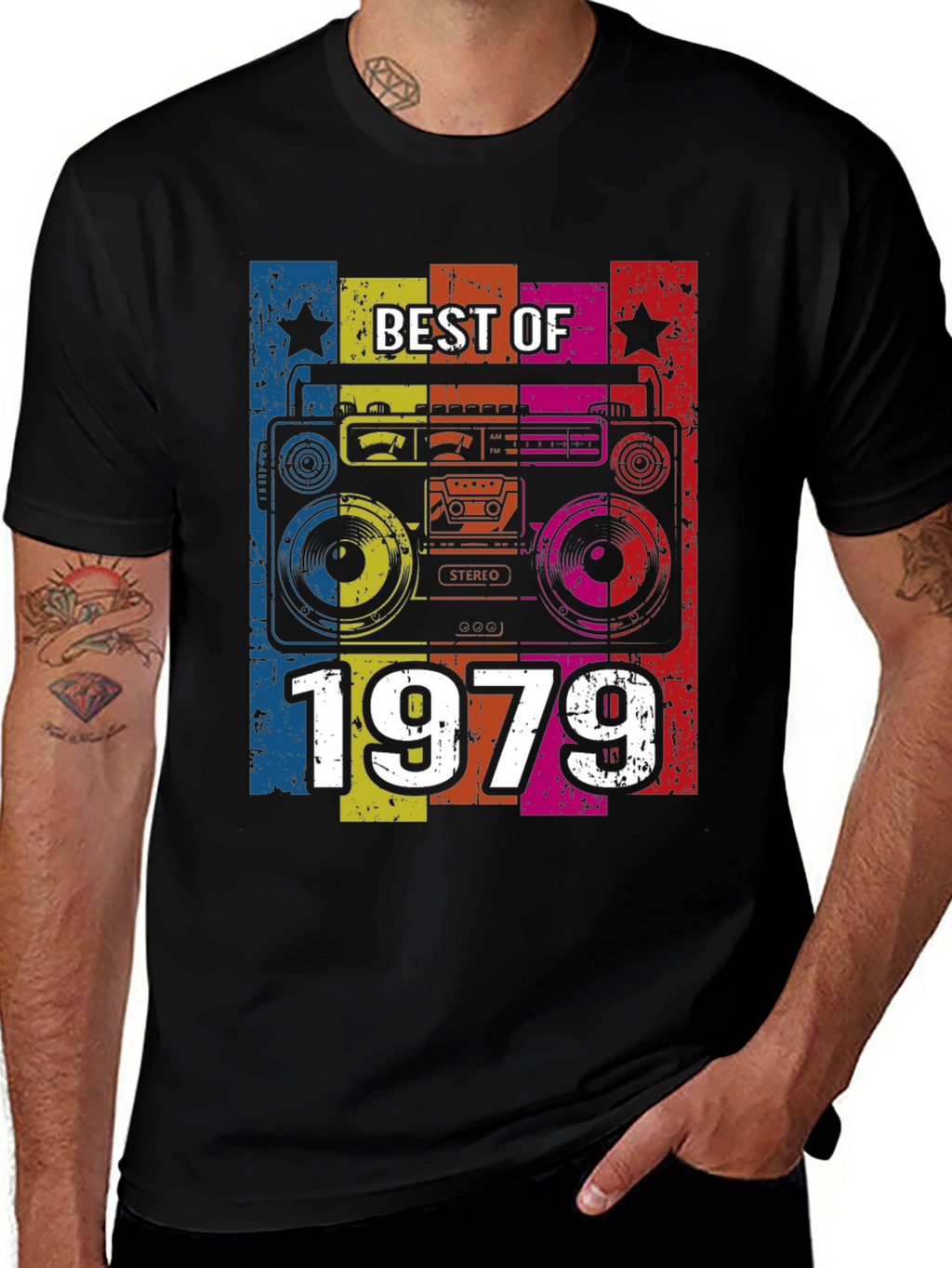 Retro 1979 Boombox Graphic Tee