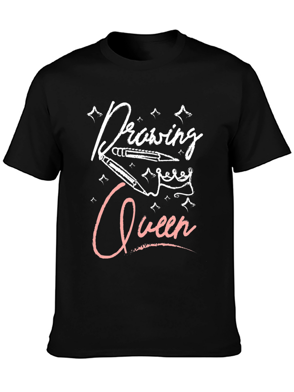 Drawing Queen Black T-Shirt
