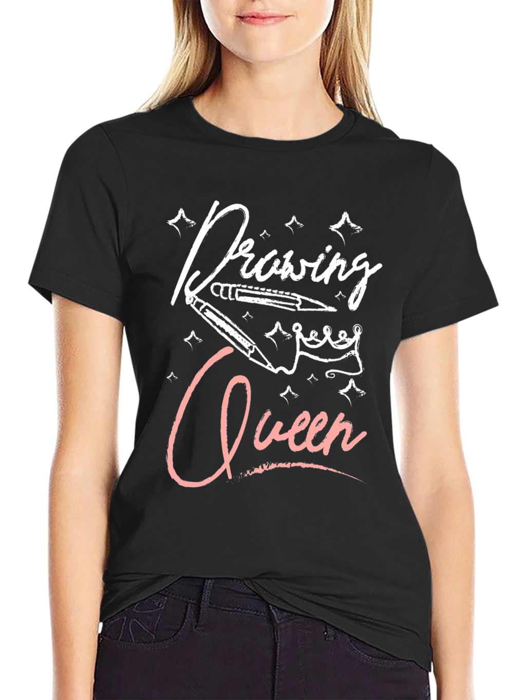 Drawing Queen Black T-Shirt