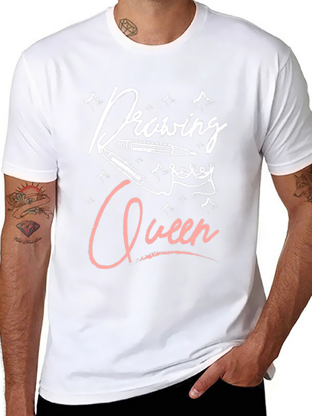 Drawing Queen Black T-Shirt