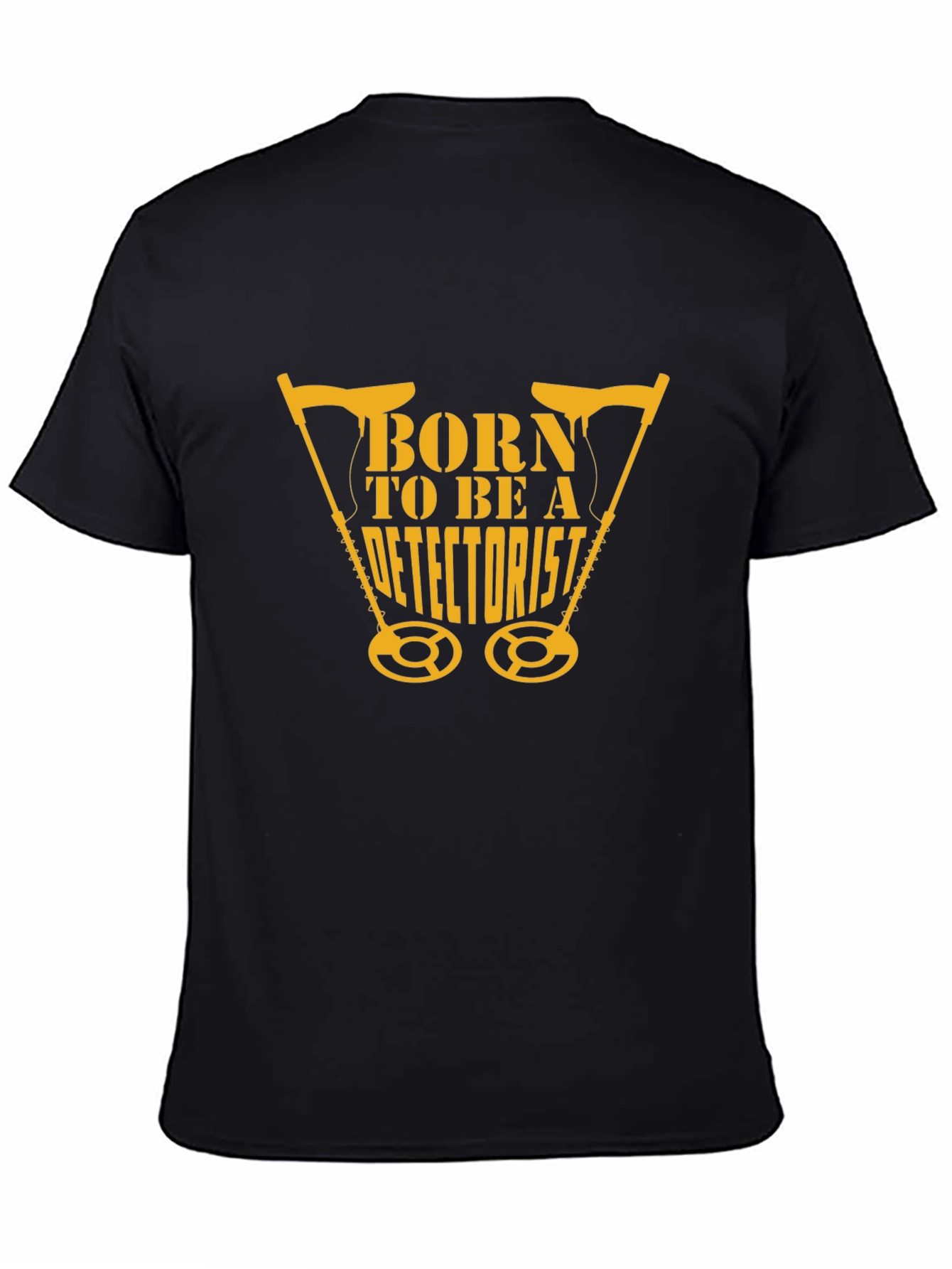 Born To Be A Detectorist Black T-Shirt
