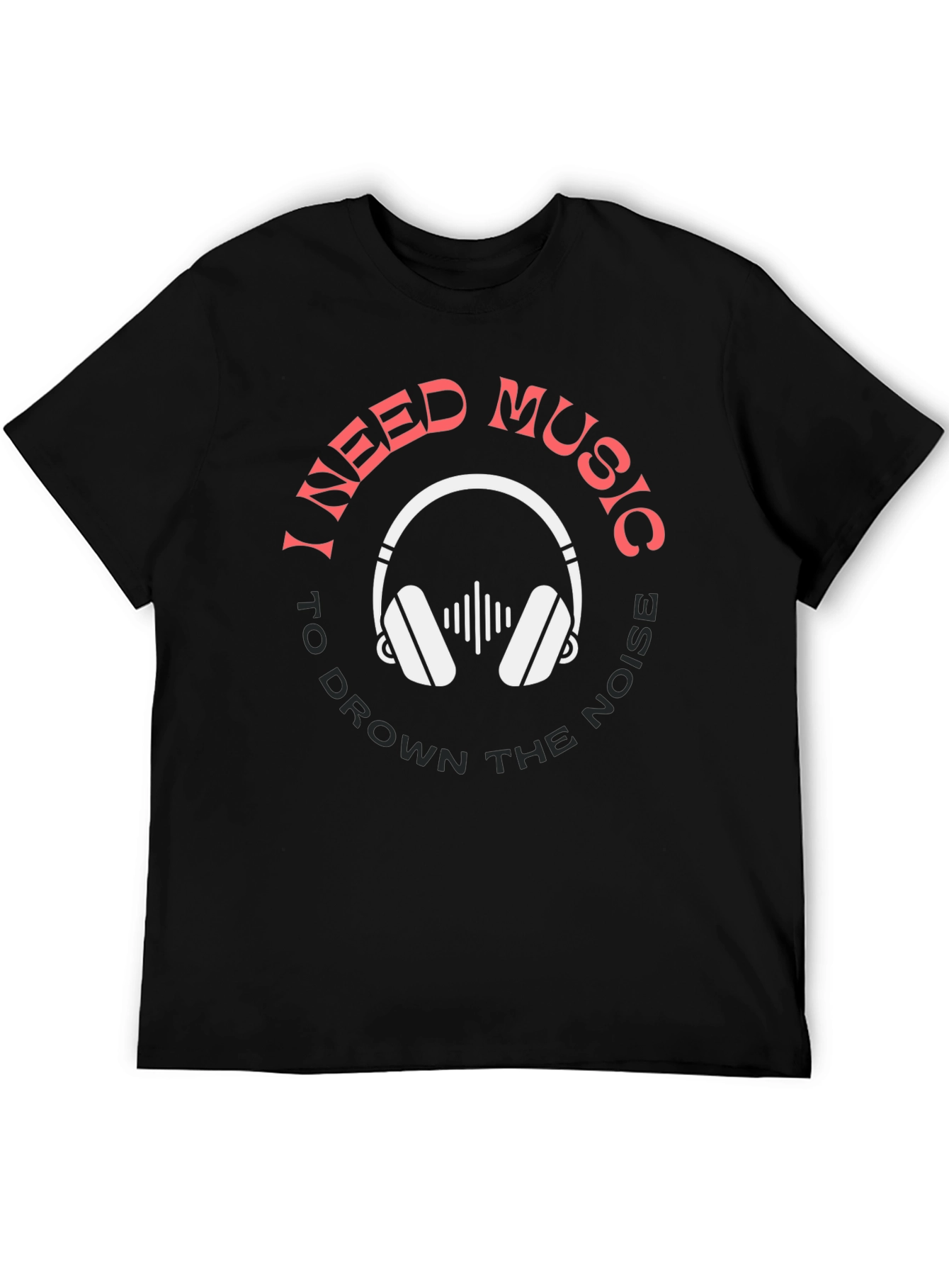 Music Lover Graphic Tee - Drown Out The Noise