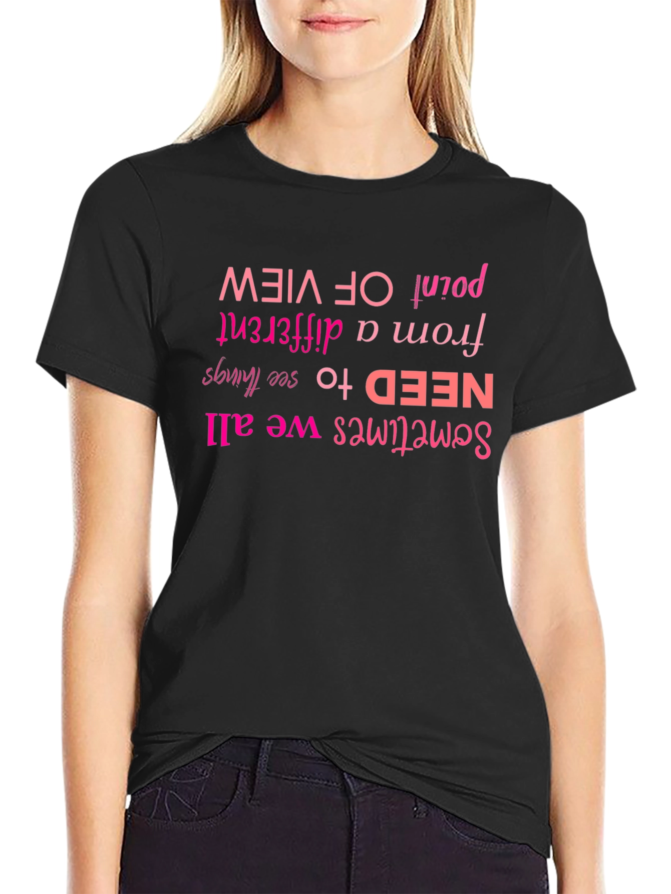 Motivational Graphic Tee - Different Point of View