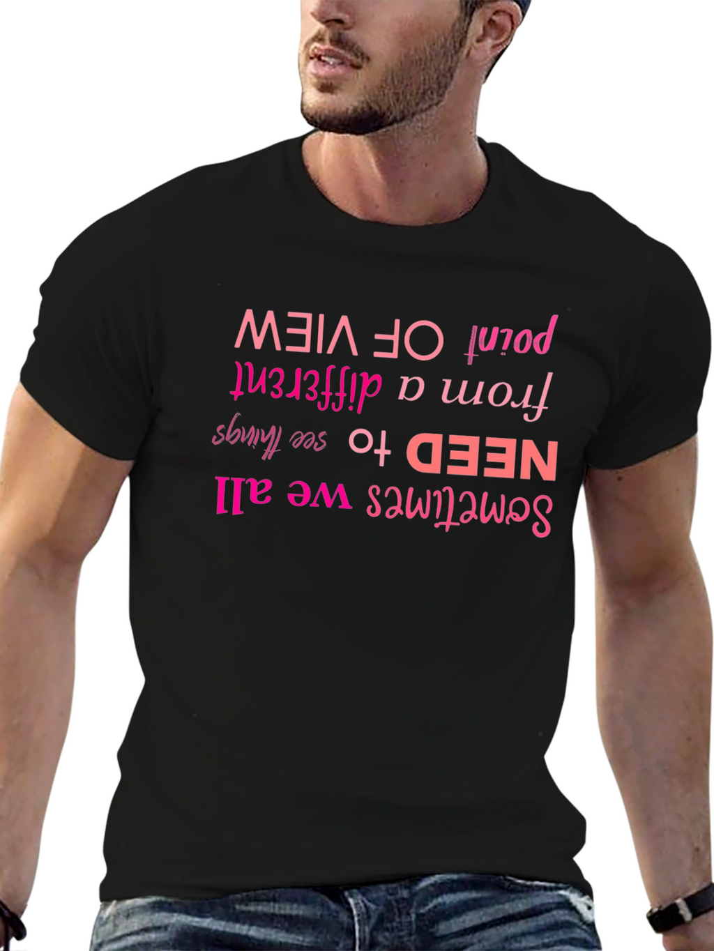 Motivational Graphic Tee - Different Point of View