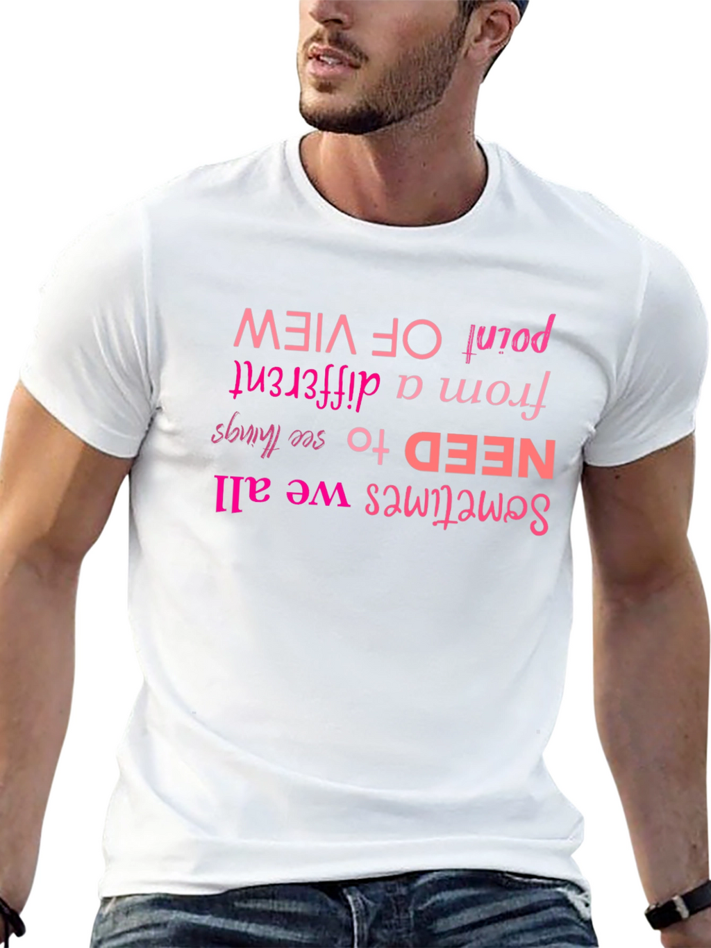 Motivational Graphic Tee - Different Point of View