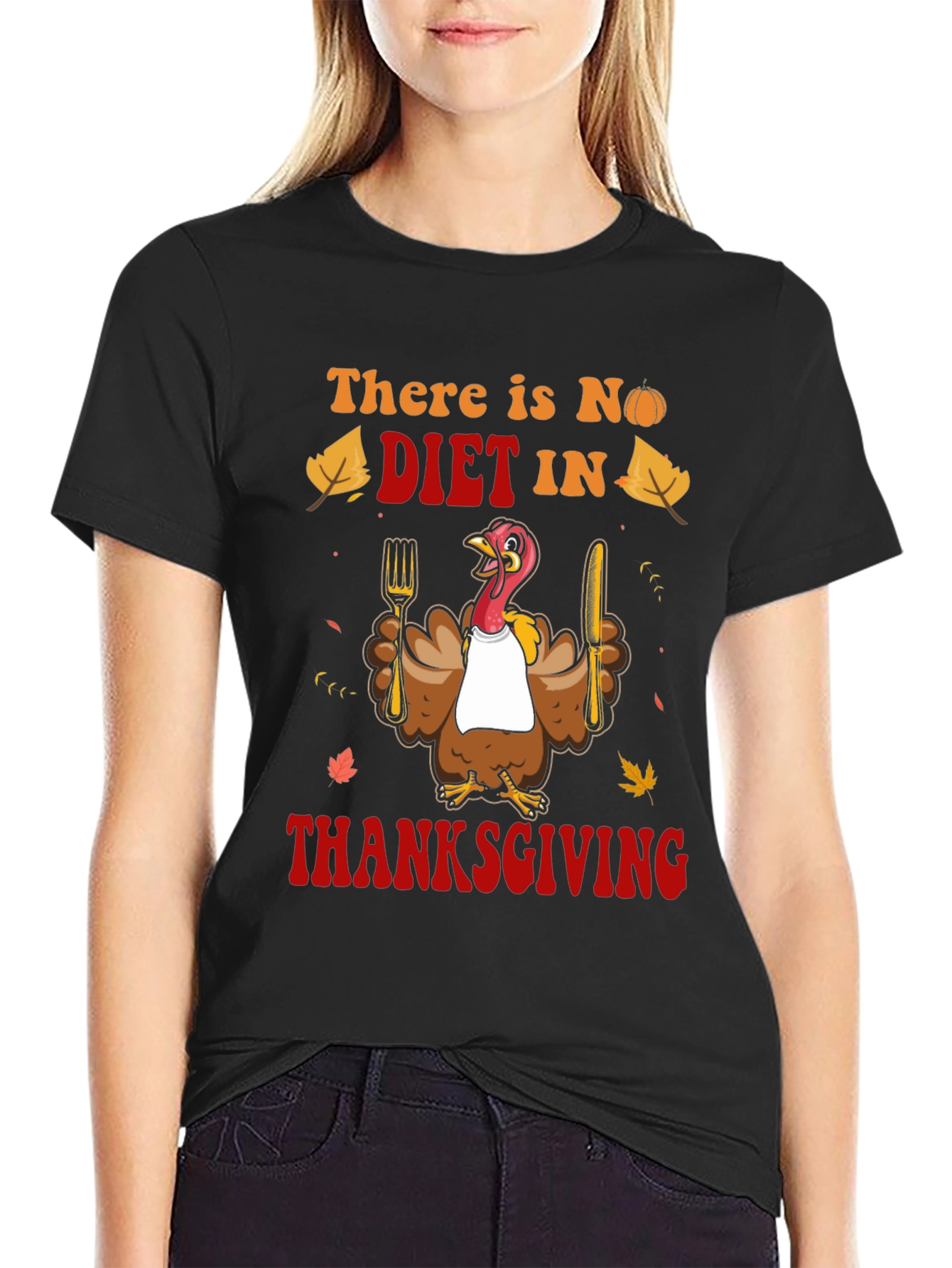 Thanksgiving Diet Funny Graphic Tee