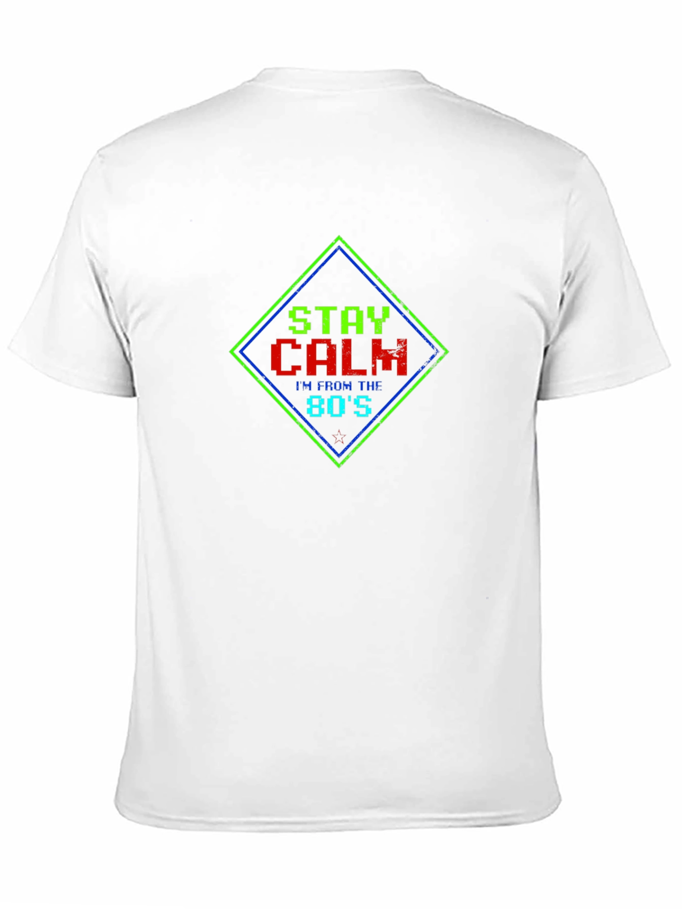 Stay Calm 80s Retro Graphic Tee