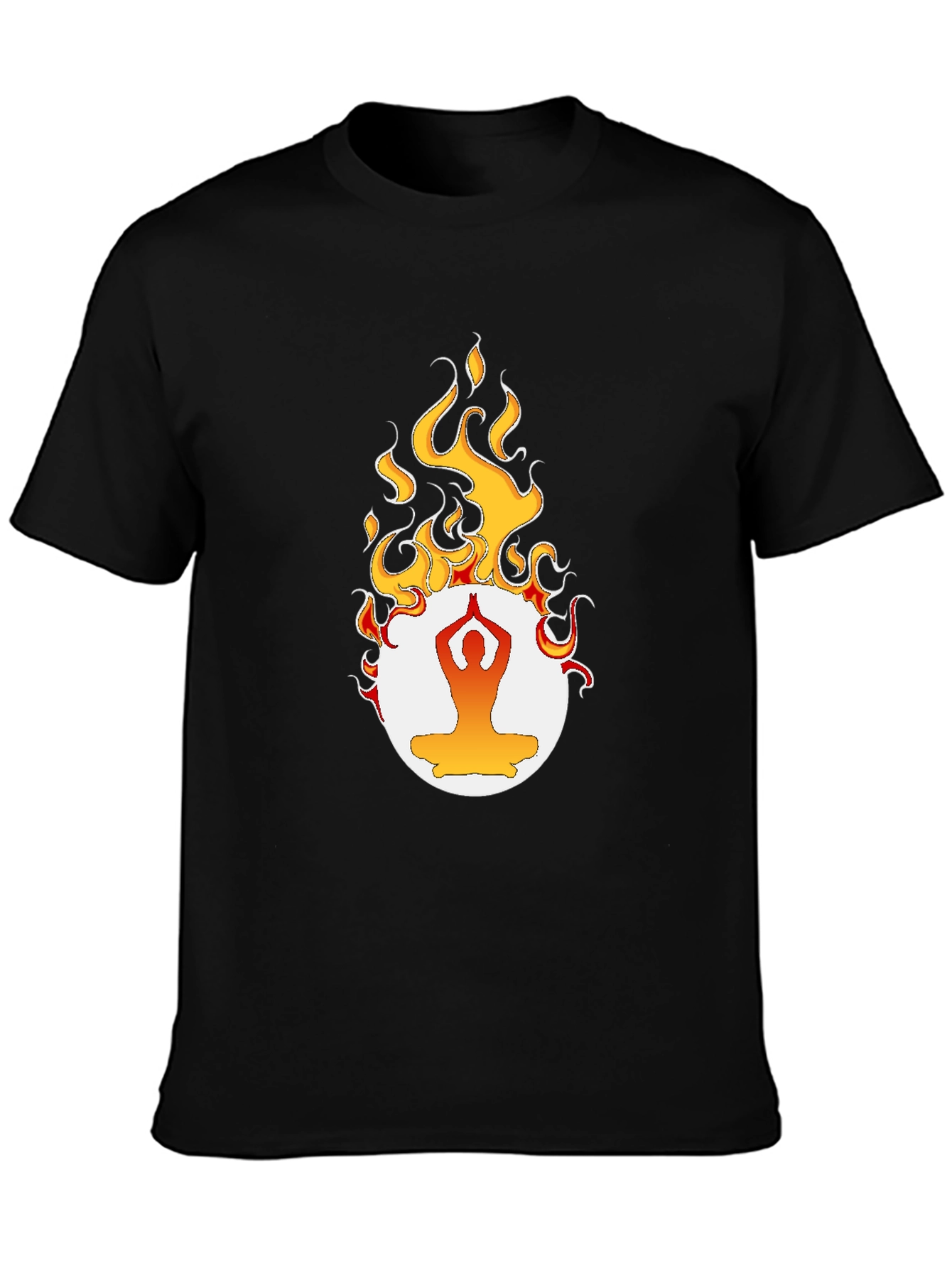 Yoga Flame Graphic T-Shirt