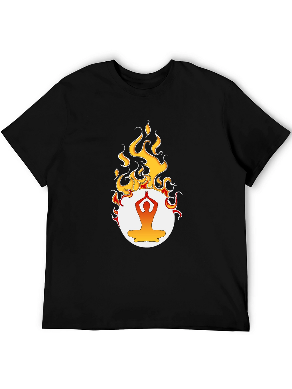 Yoga Flame Graphic T-Shirt
