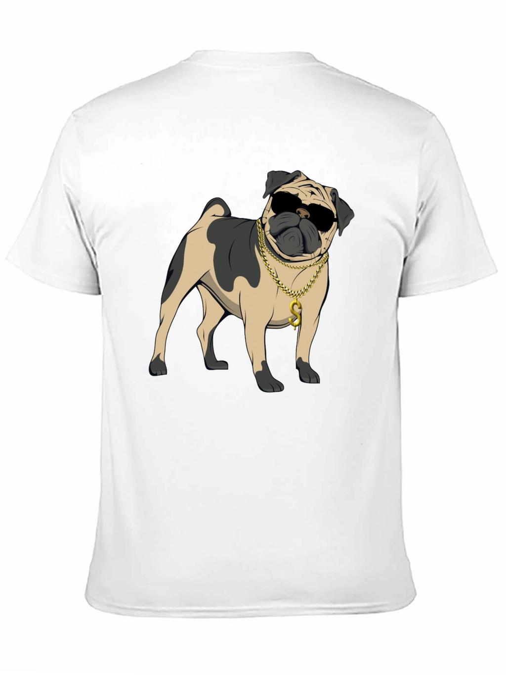 Cool Pug Black T-Shirt