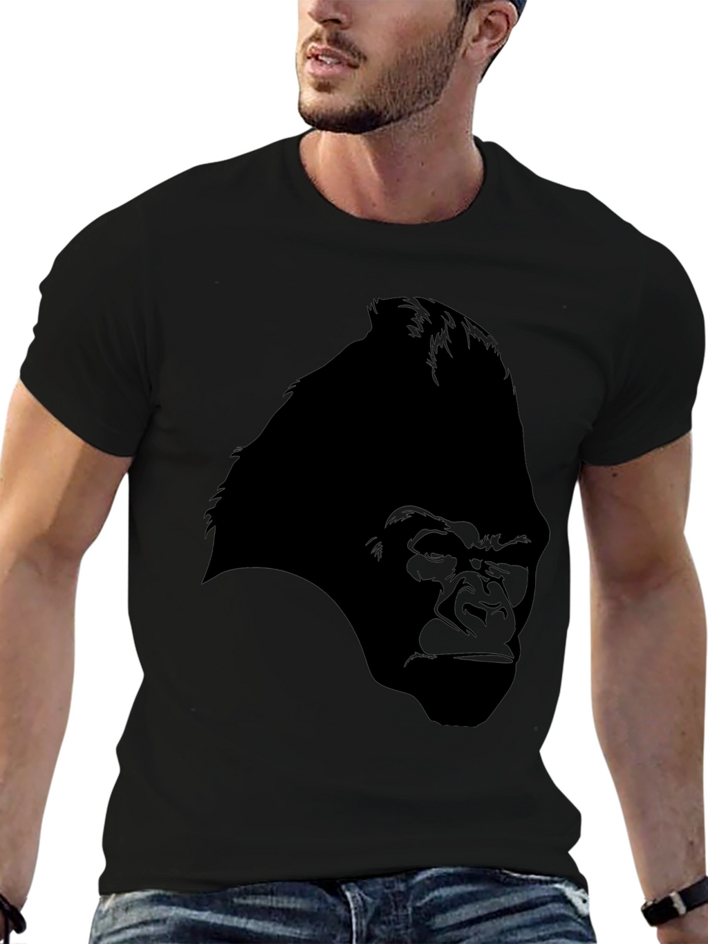 Graphic Gorilla Tee - Black