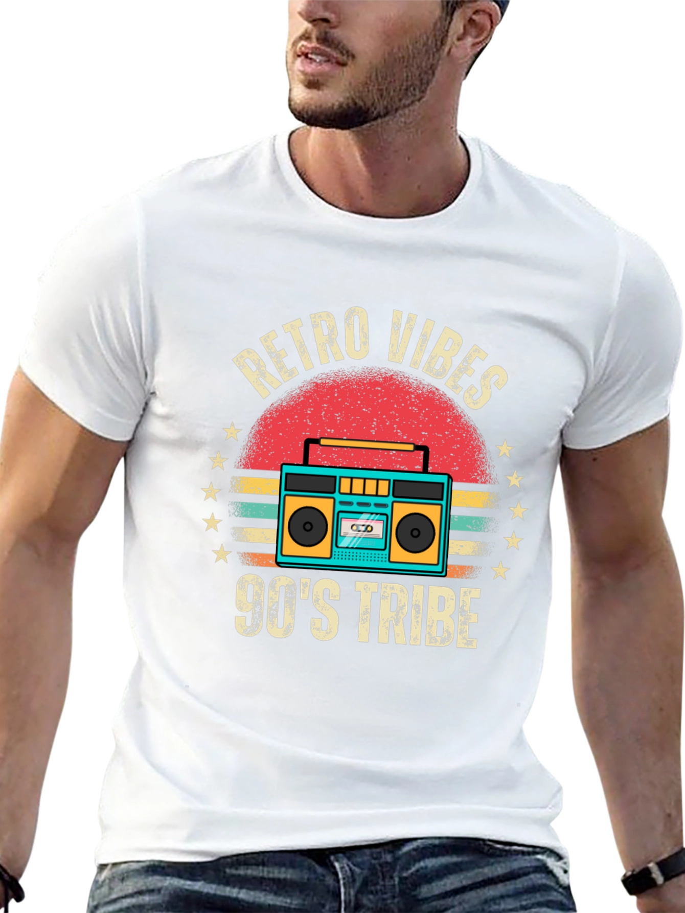 Retro Vibes 90s Tribe Graphic Tee