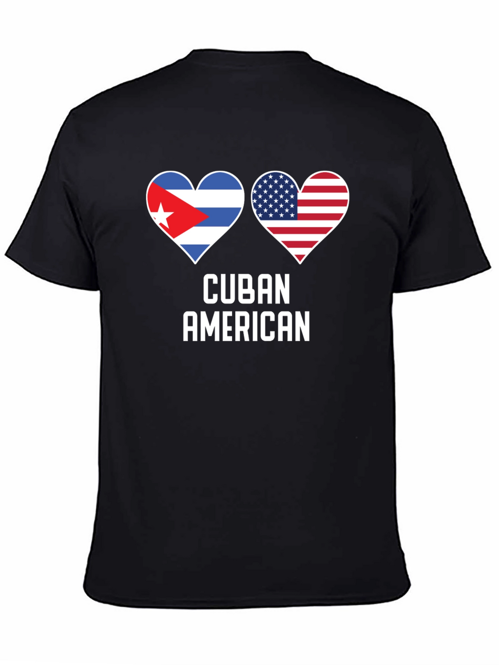 Cuban American Flag Heart T-Shirt