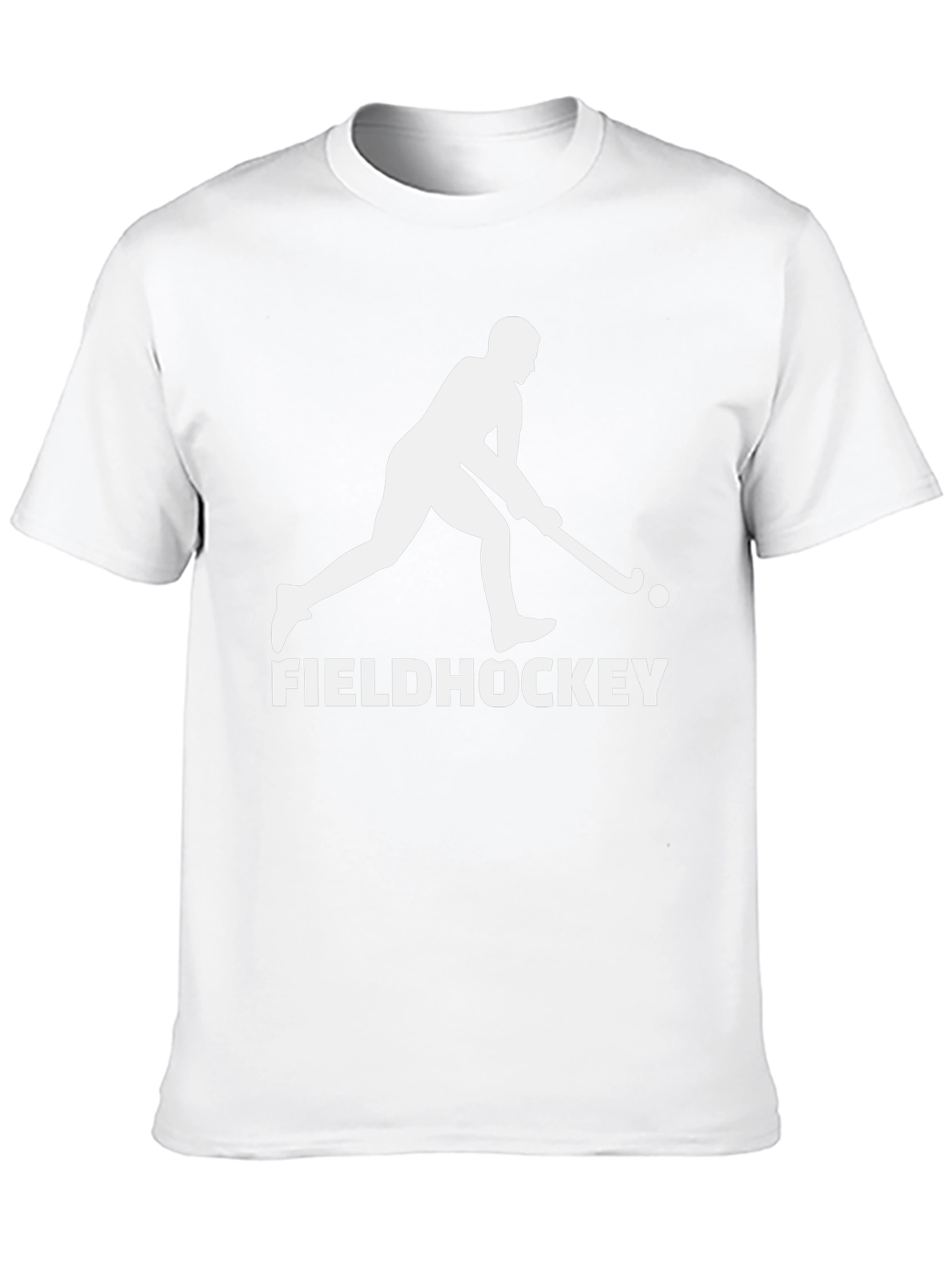 Field Hockey Graphic Tee - Black Cotton T-Shirt
