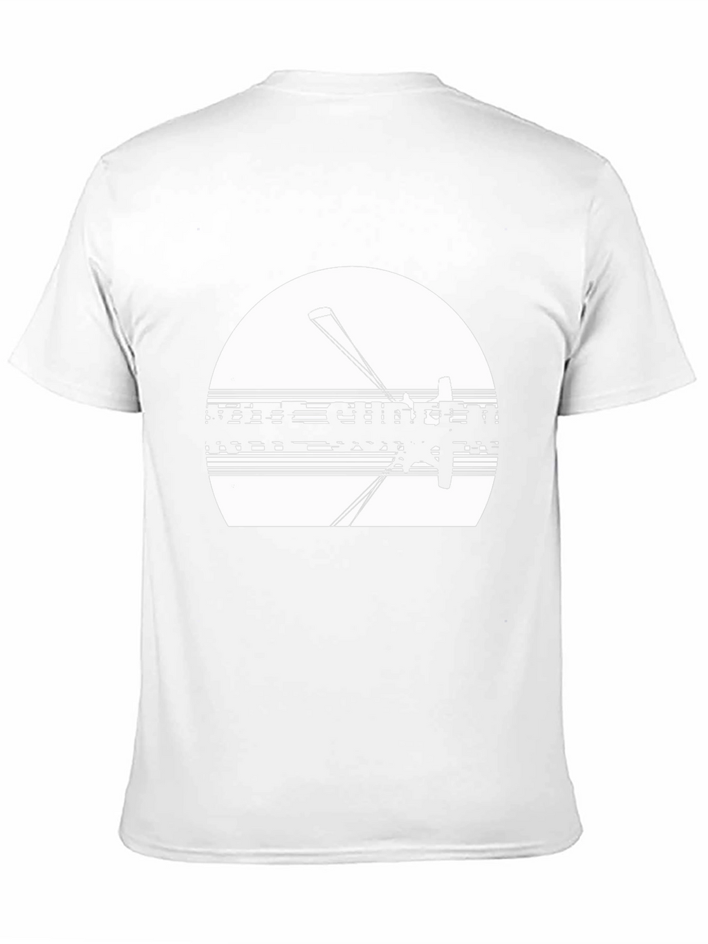 Kite Surfing Black T-Shirt for Men