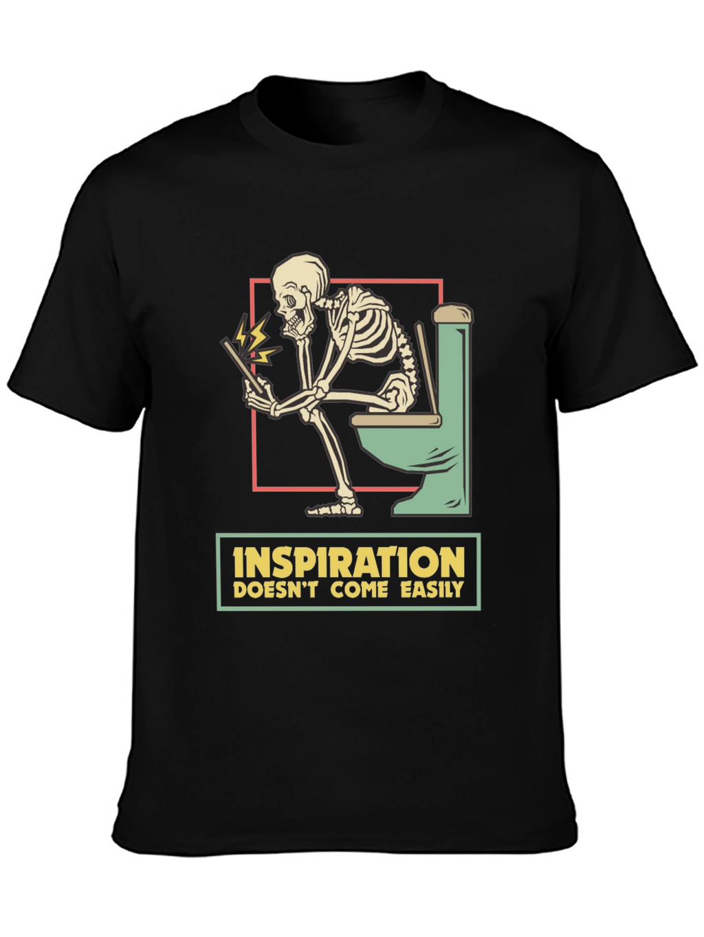 Inspiration Skeleton T-Shirt - Humor Tee