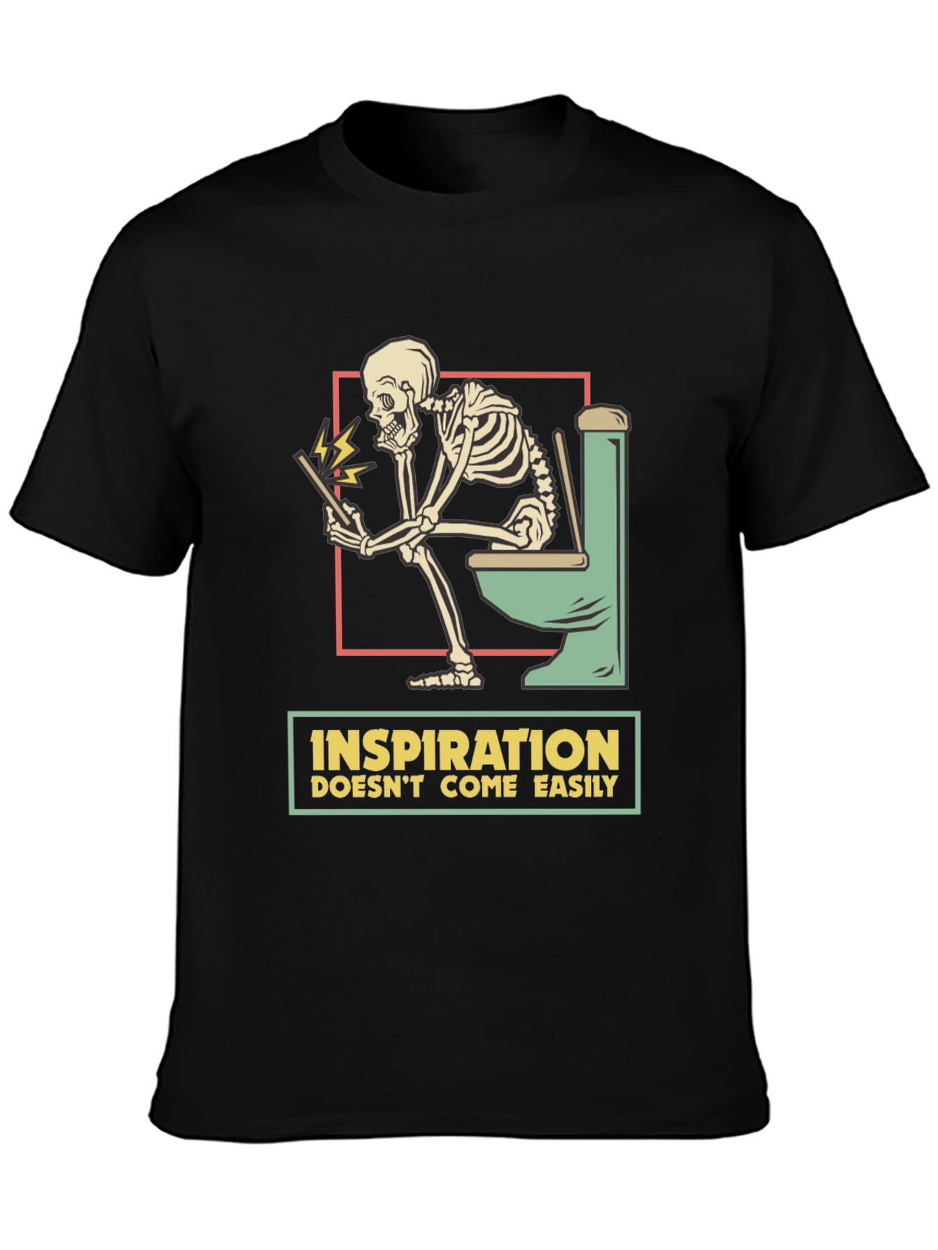 Inspiration Skeleton T-Shirt - Humor Tee