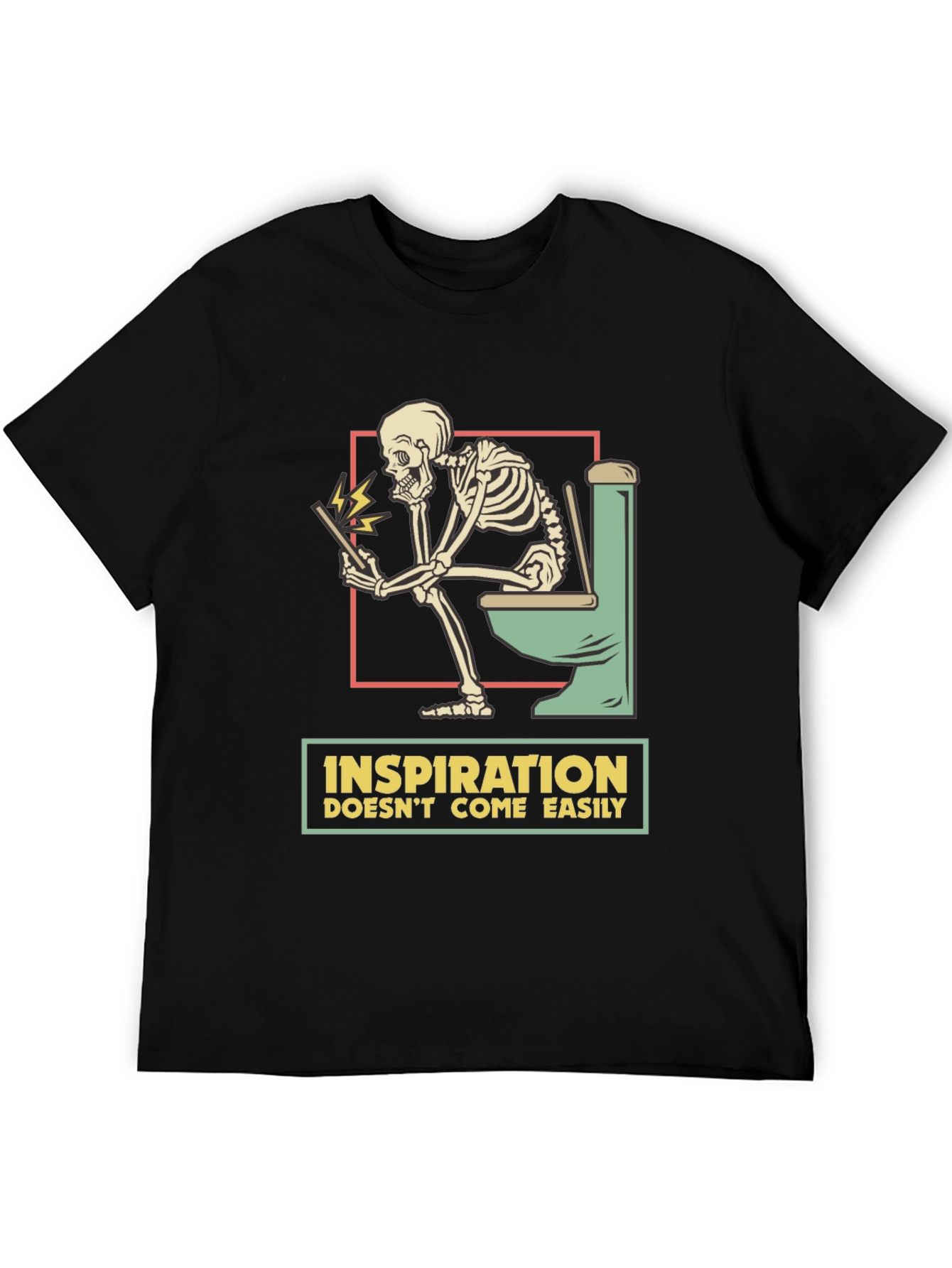 Inspiration Skeleton T-Shirt - Humor Tee
