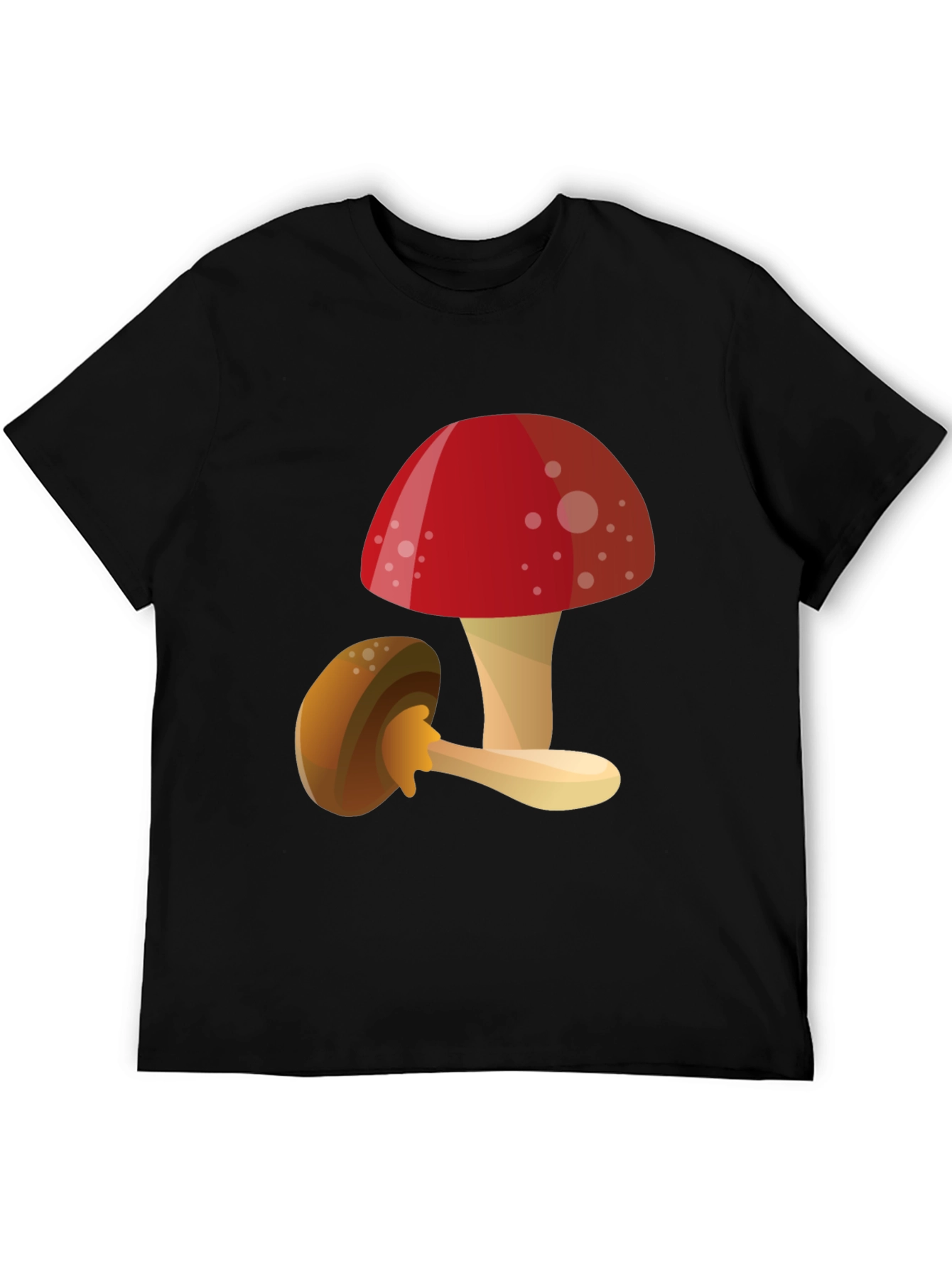 Mushroom Graphic T-Shirt - Funky Casual Tee