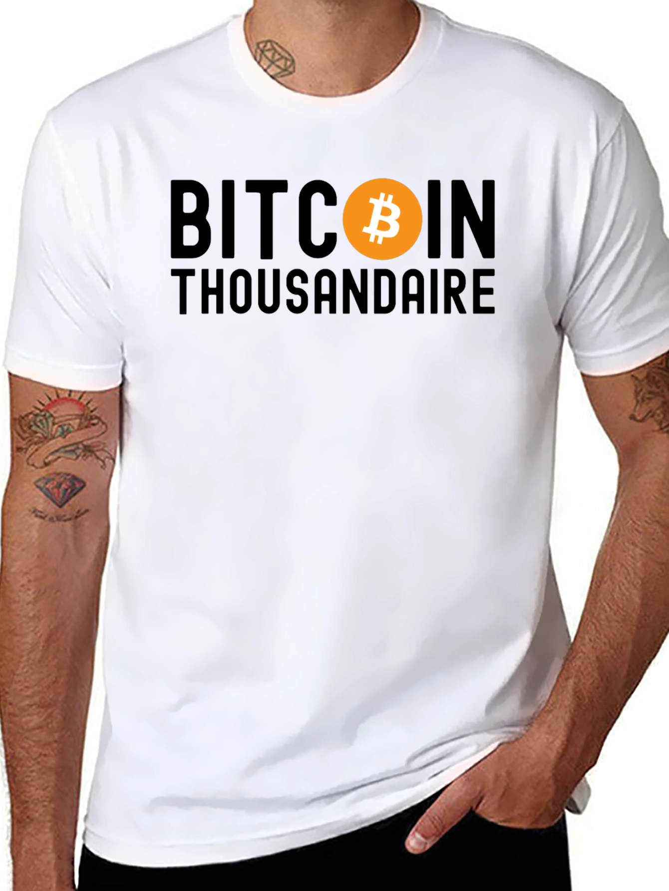 Bitcoin Thousandaire Black T-Shirt