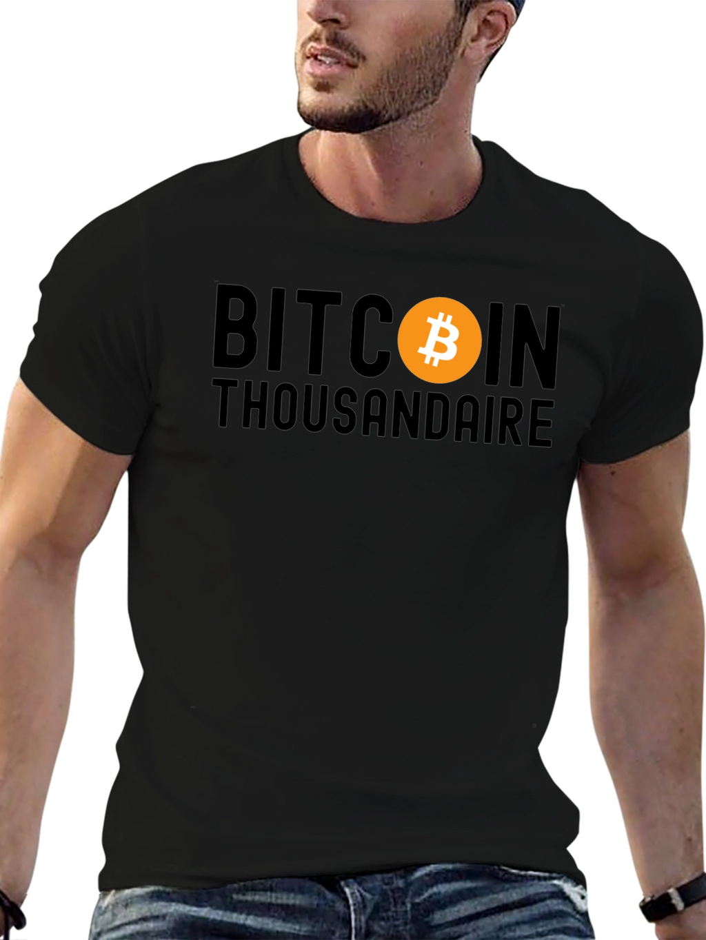 Bitcoin Thousandaire Black T-Shirt
