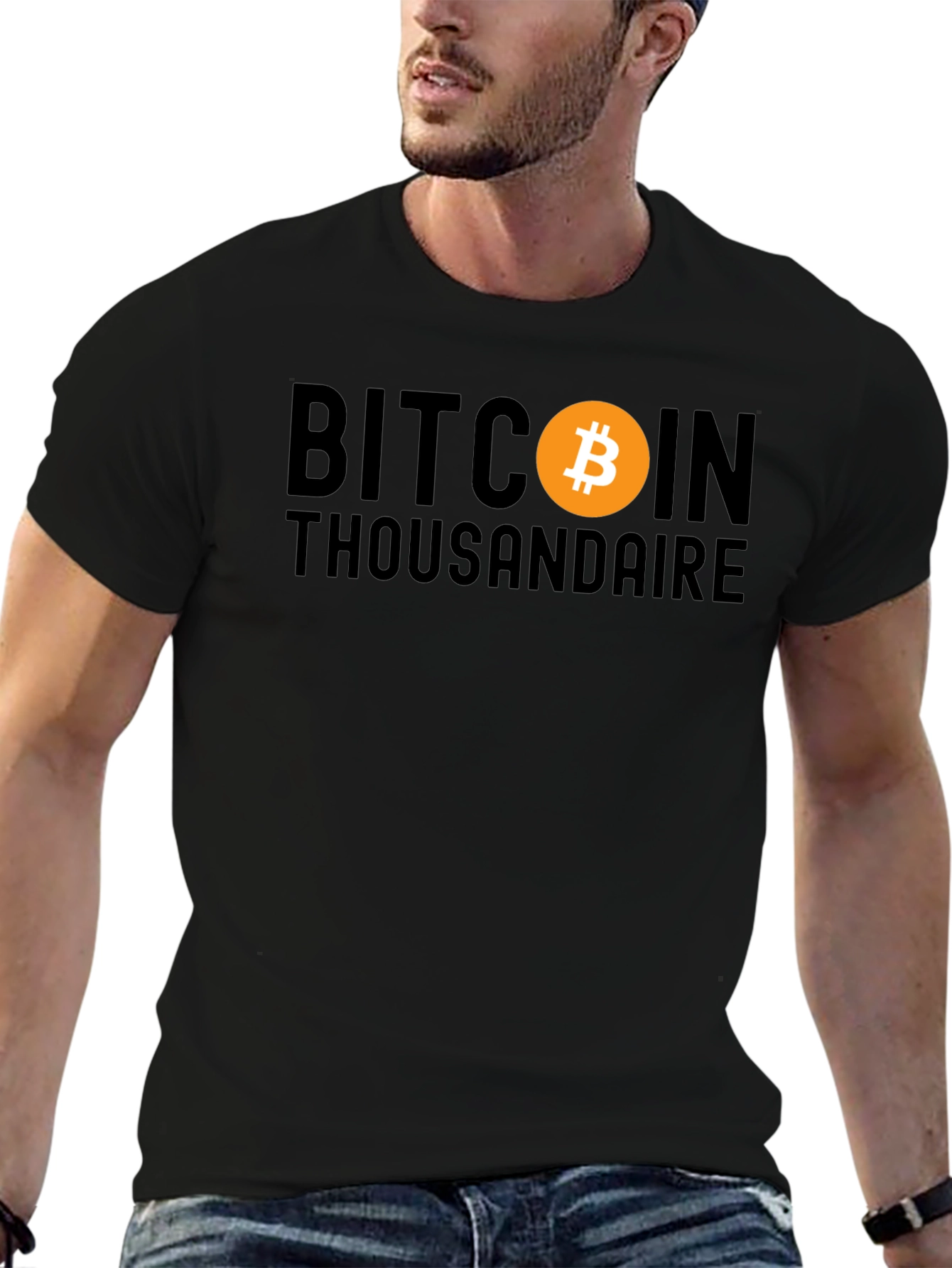 Bitcoin Thousandaire Black T-Shirt