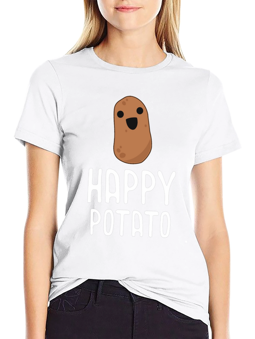 Happy Potato Graphic Tee - Unisex Funny T-Shirt