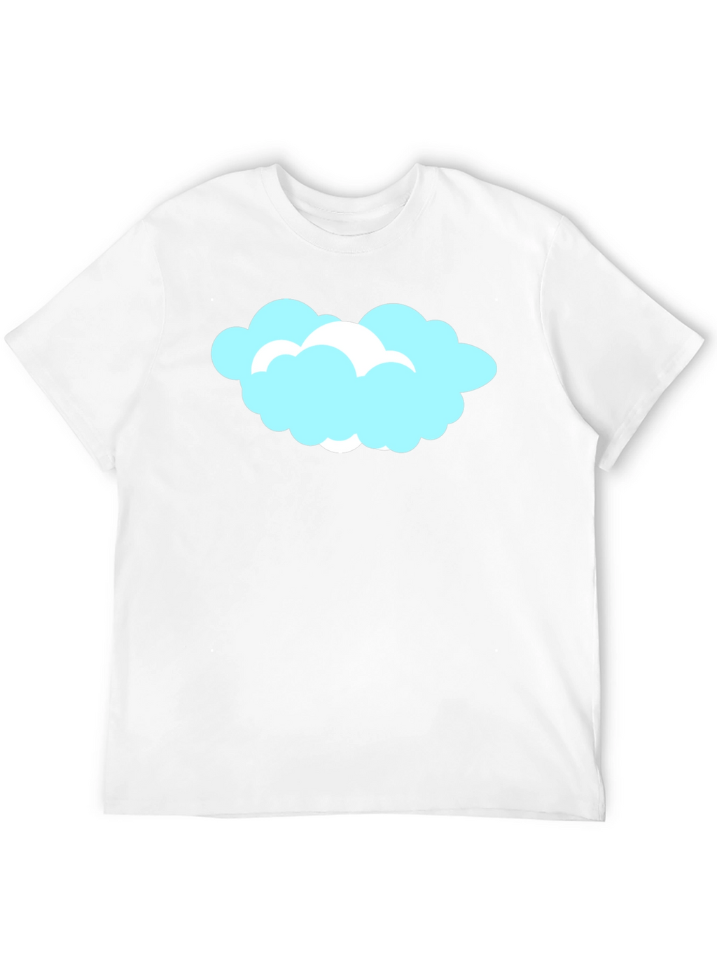 Cloud Graphic Black T-Shirt Soft Cotton Tee