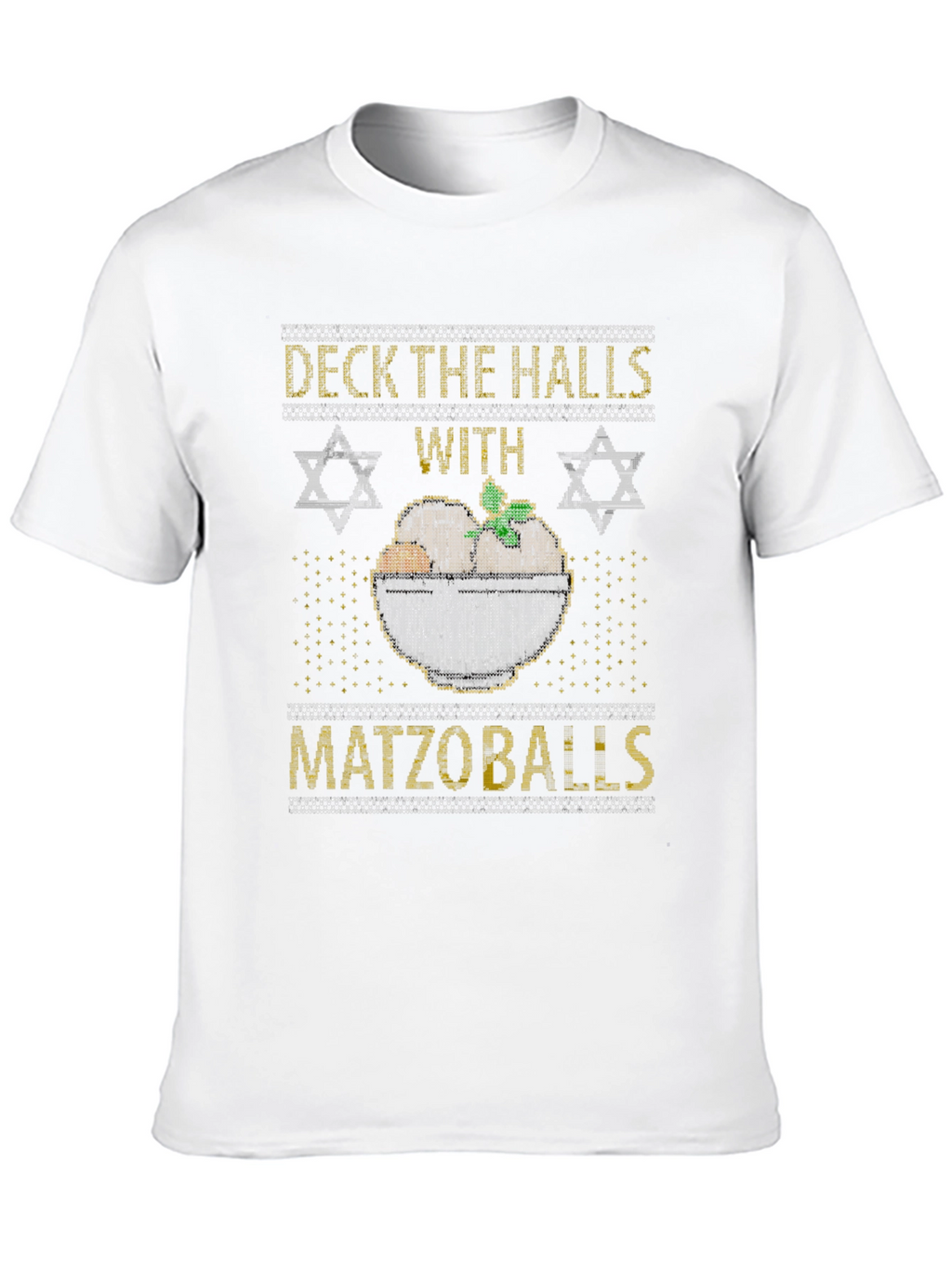 Deck The Halls With Matzoballs Hanukkah T-Shirt